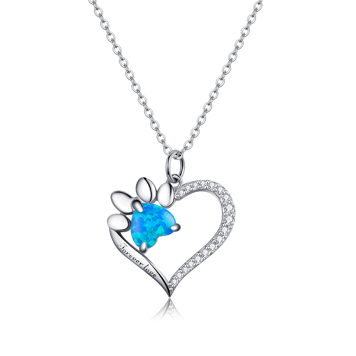 Pandora Style Hartmerken Ketting - BSN225 Pandora Style Hartmerken Ketting - BSN225