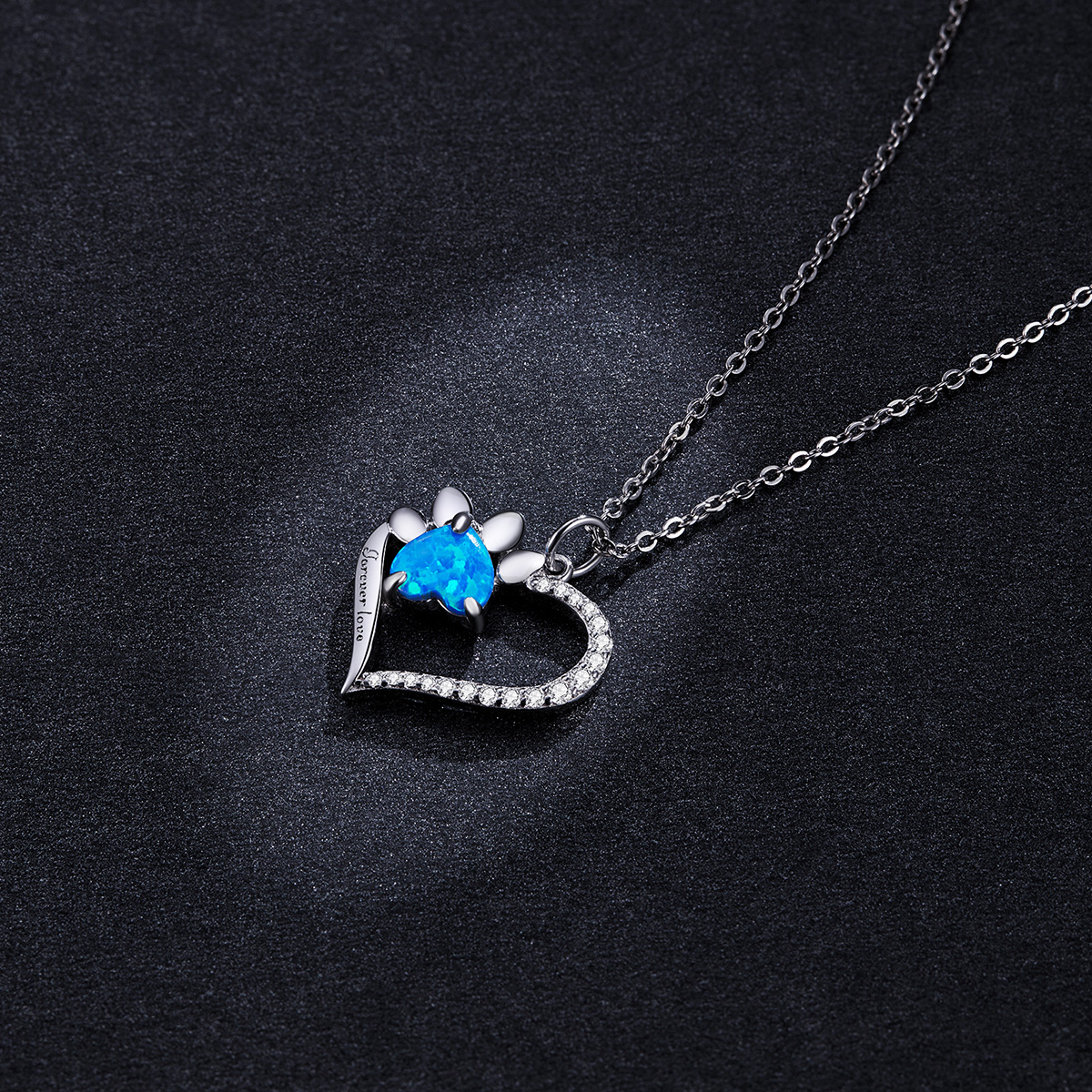 Pandora Style Hartmerken Ketting - BSN225