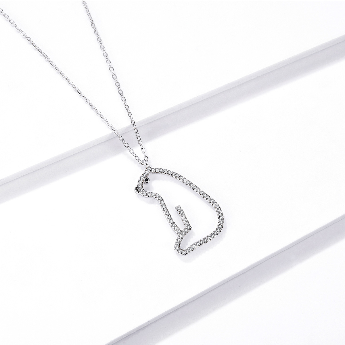Pandora Style Ijsbeer Ketting - BSN195
