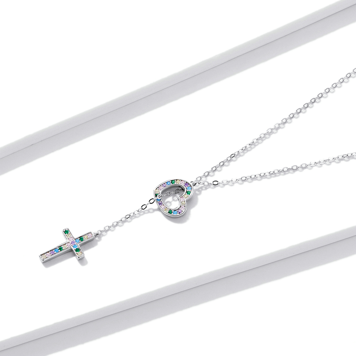 Pandora Style Liefs Kruis Ketting - BSN244
