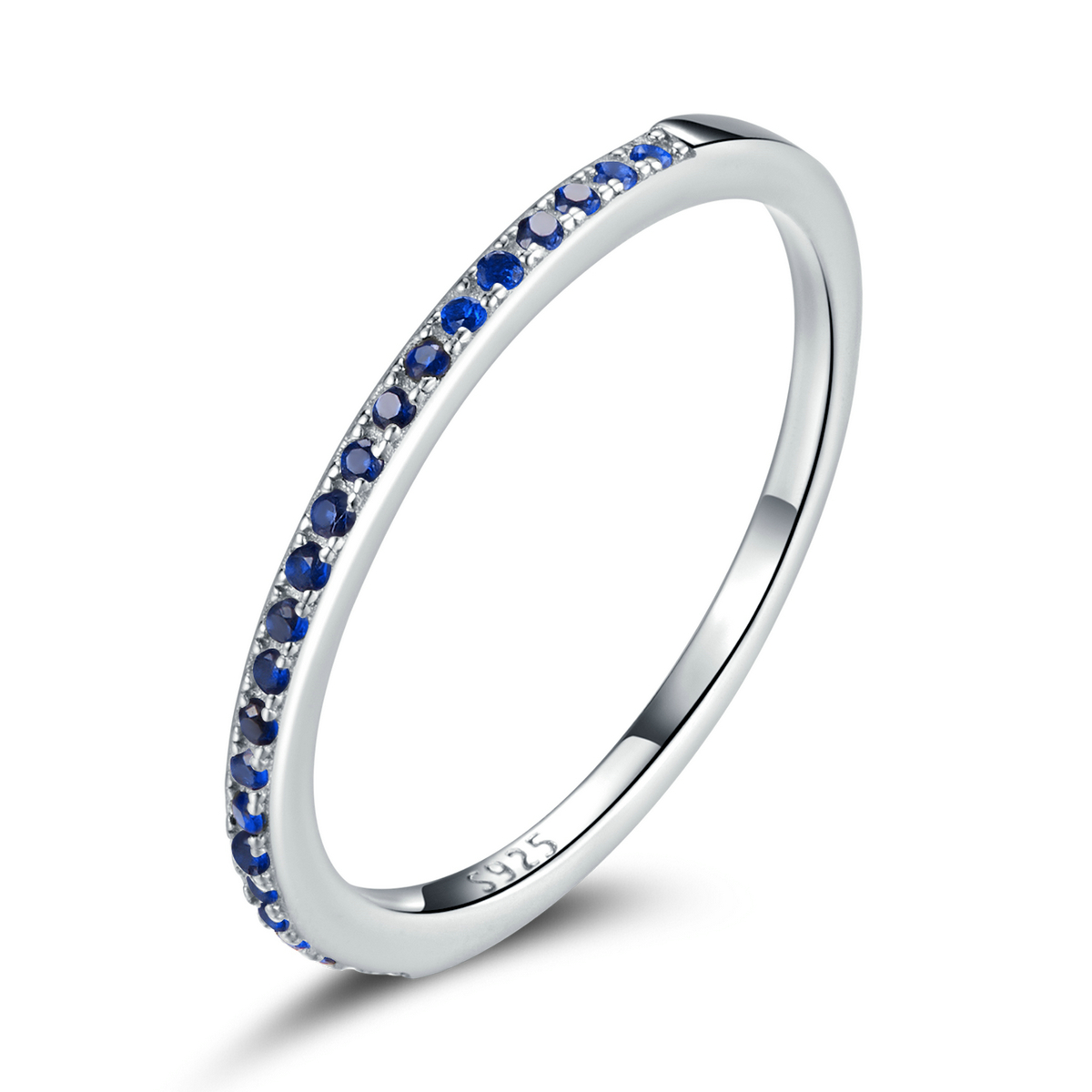 Pandora Style Blauwe Oceaan Halo Ring - SCR740-BU Pandora Style Blauwe Oceaan Halo Ring - SCR740-BU