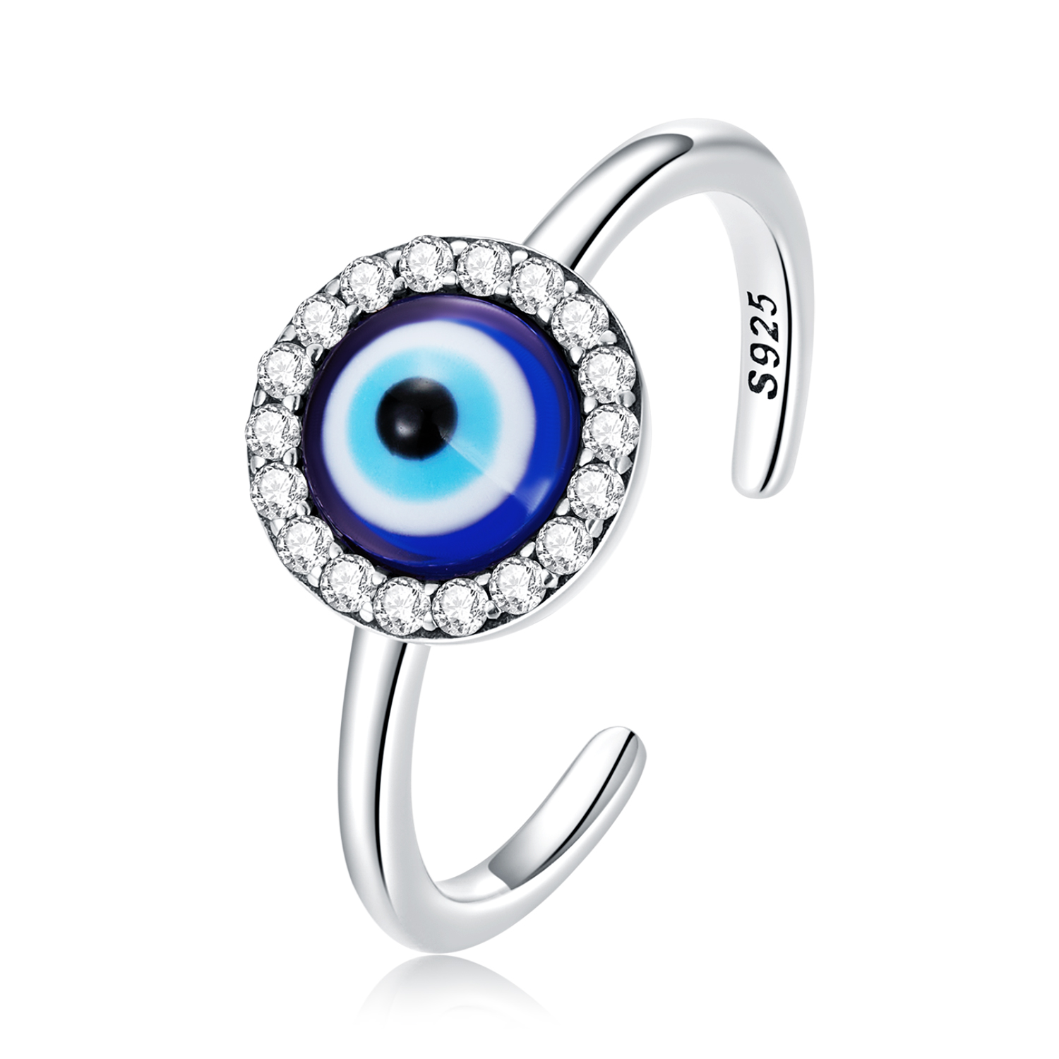 Pandora Style Duivelsoog Open Ring - BSR254 Pandora Style Duivelsoog Open Ring - BSR254