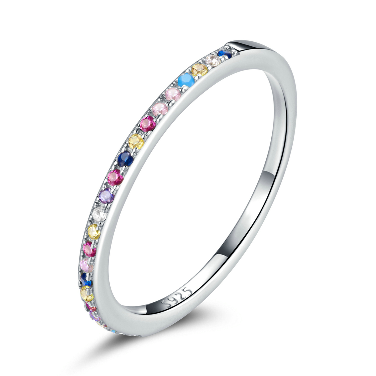 Pandora Style Kleur Halo Ring - SCR740-CF Pandora Style Kleur Halo Ring - SCR740-CF