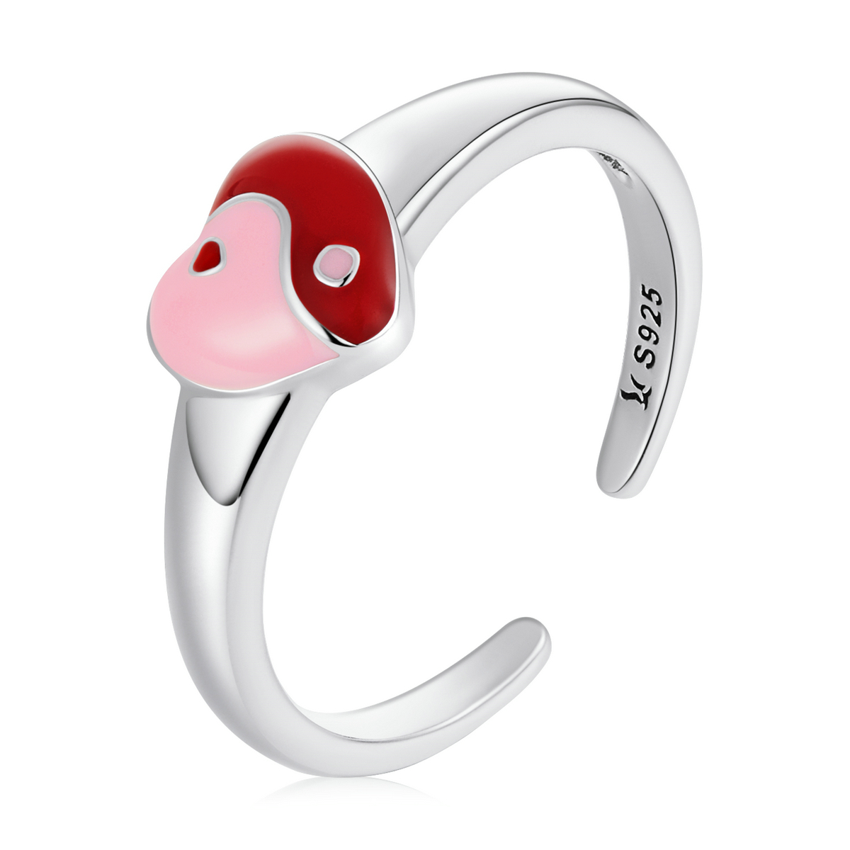 Pandora Style Love Gossip Kaart Open Ring - SCR786 Pandora Style Love Gossip Kaart Open Ring - SCR786