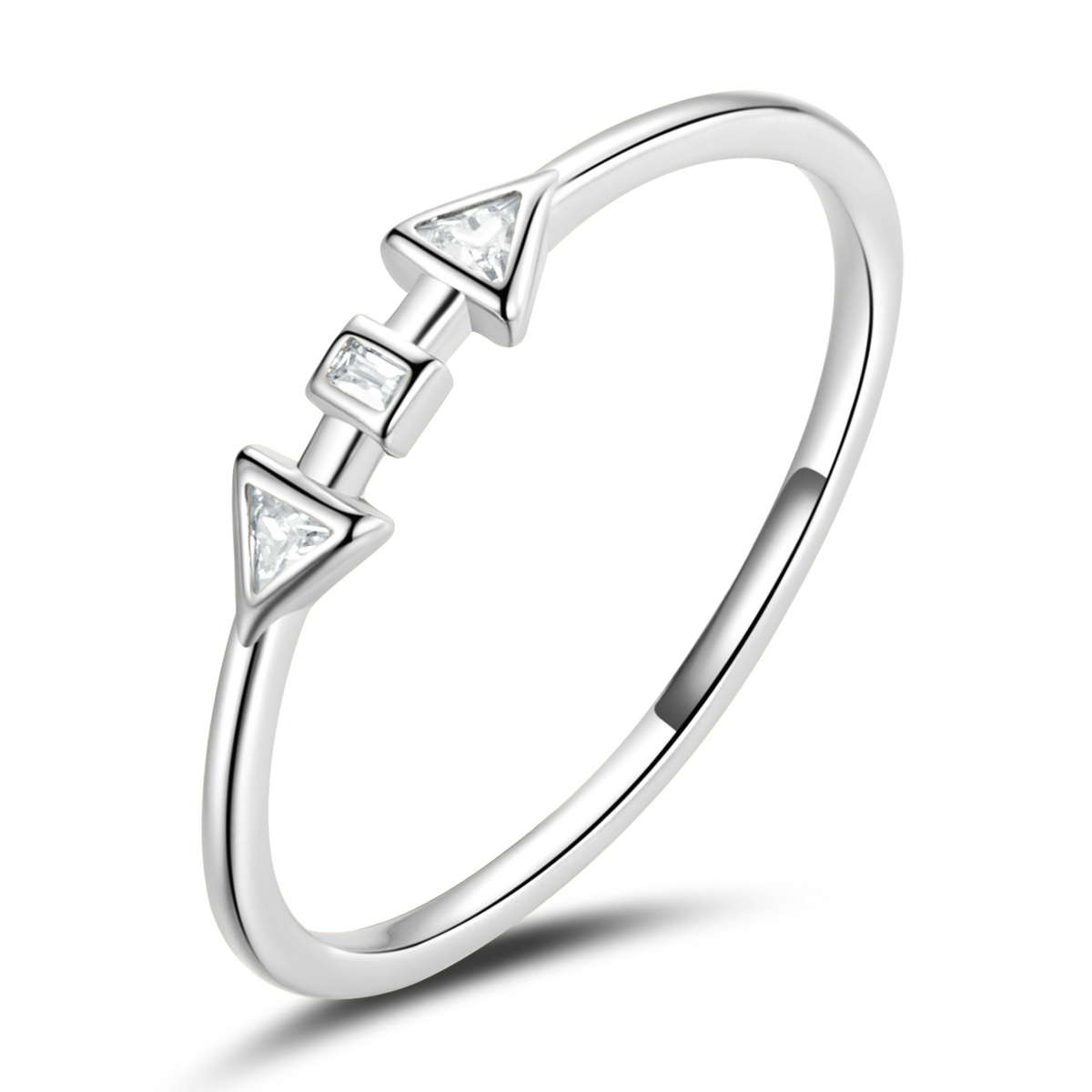 Pandora Style Minimalistisch - Pijlen Ring - BSR207-A Pandora Style Minimalistisch - Pijlen Ring - BSR207-A