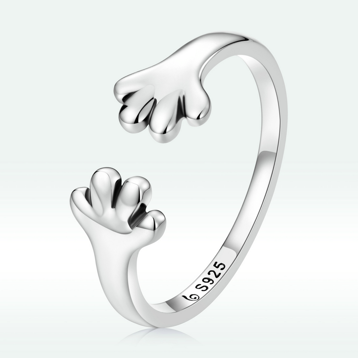 Pandora Style Schattige Puppy Open Ring - BSR225 Pandora Style Schattige Puppy Open Ring - BSR225