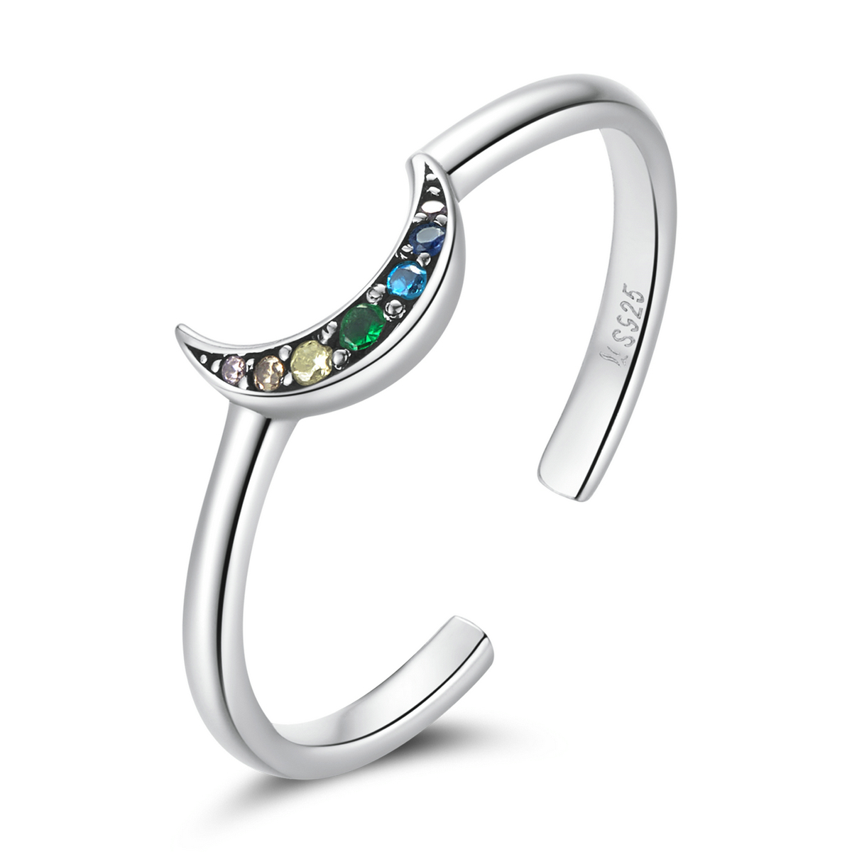 Pandora Style Schijn de maan Open Ring - SCR778 Pandora Style Schijn de maan Open Ring - SCR778