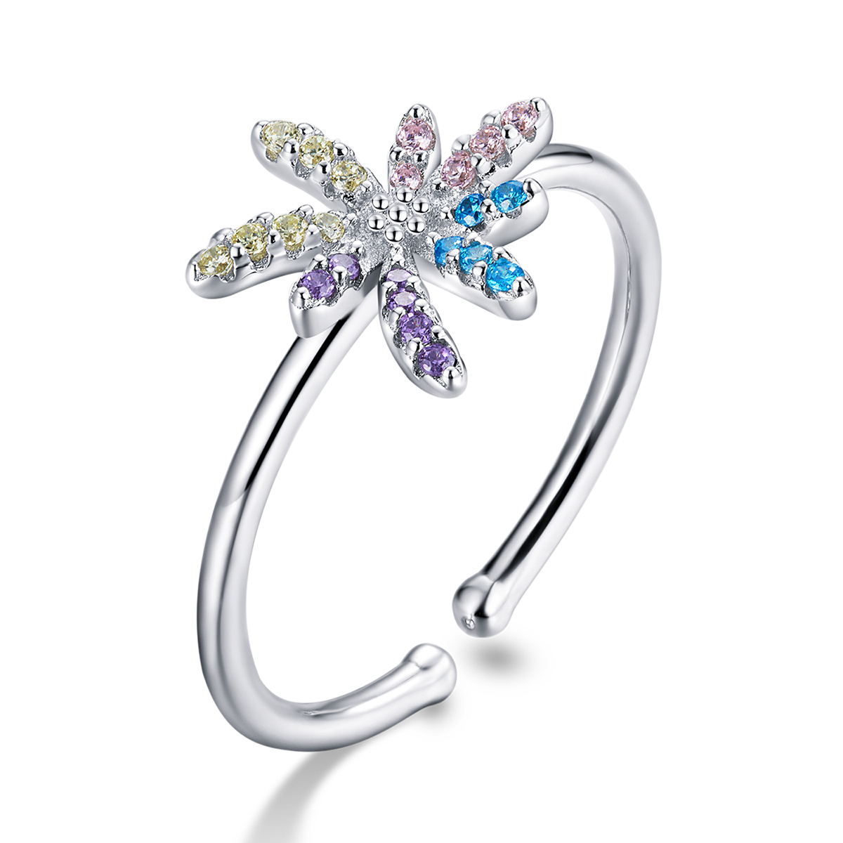 Pandora Style Vuurwerk Open Ring - BSR120 Pandora Style Vuurwerk Open Ring - BSR120