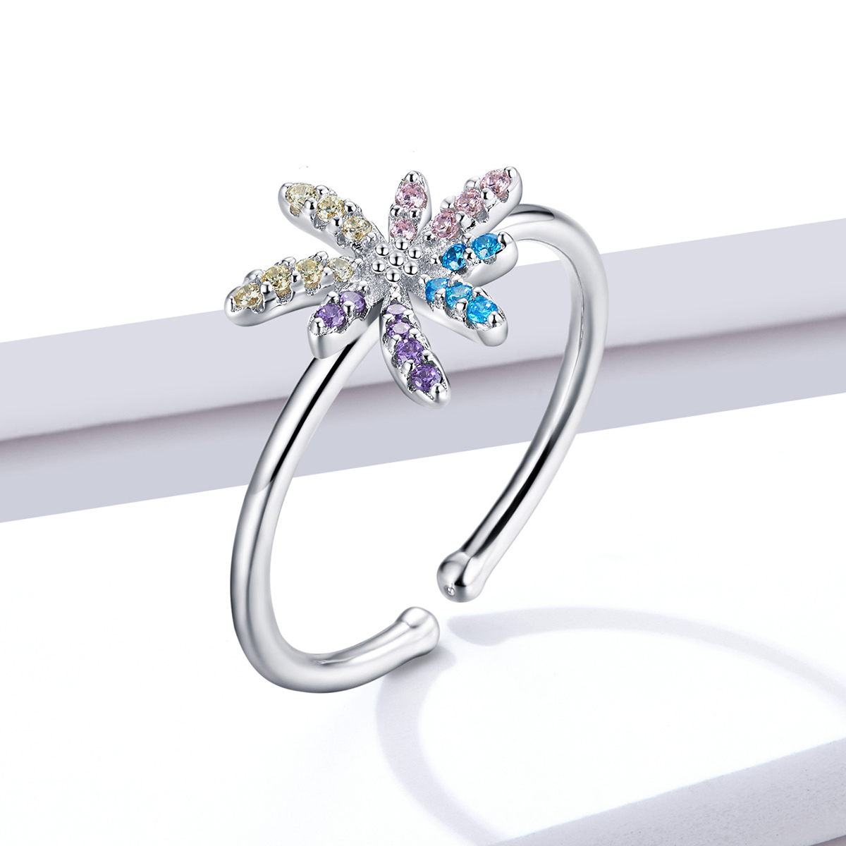 Pandora Style Vuurwerk Open Ring - BSR120