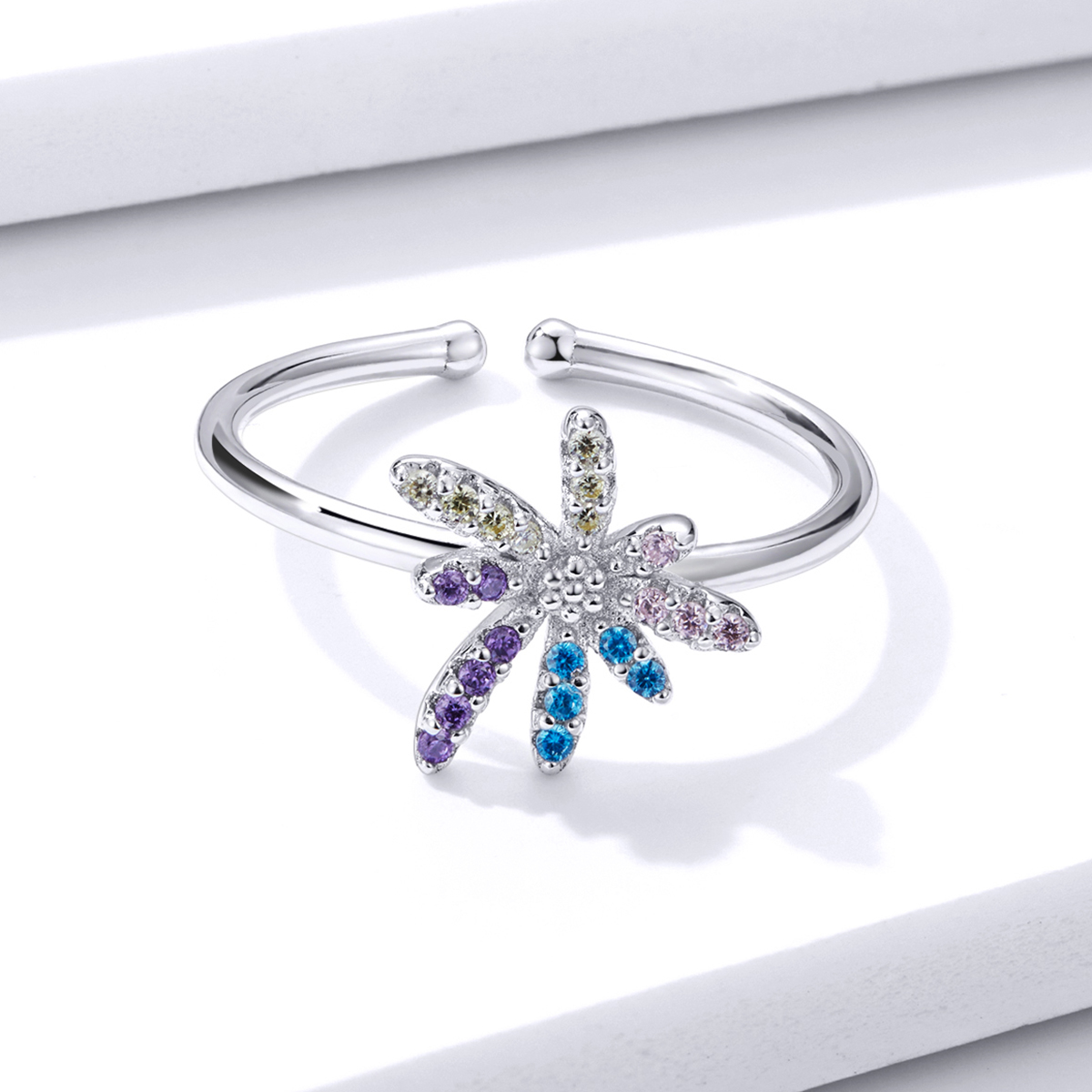 Pandora Style Vuurwerk Open Ring - BSR120