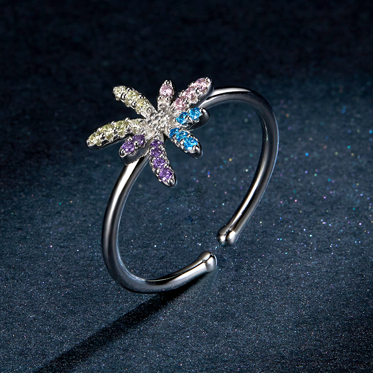 Pandora Style Vuurwerk Open Ring - BSR120