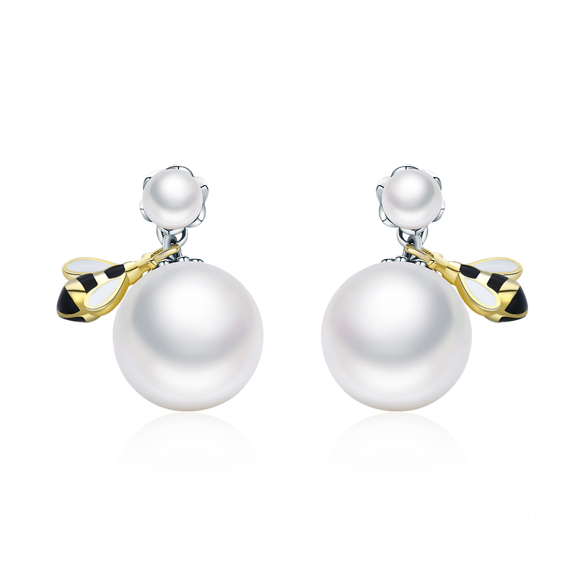 Pandora Style Bij Oorknopjes - SCE232 Pandora Style Bij Oorknopjes - SCE232