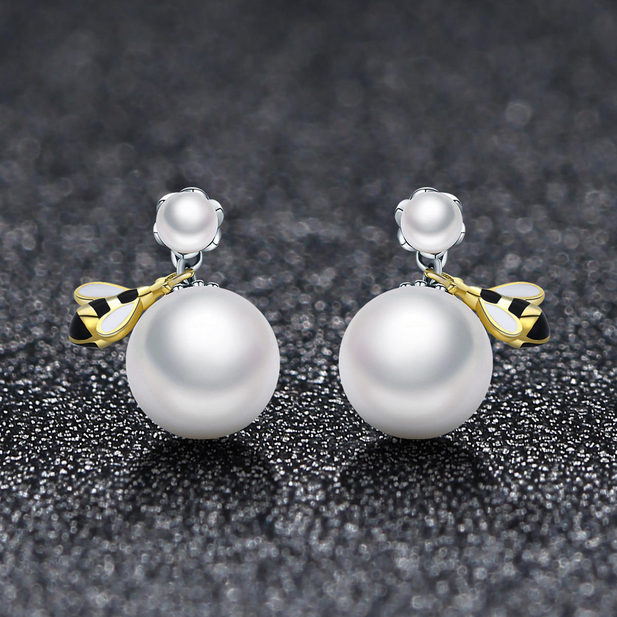 Pandora Style Bij Oorknopjes - SCE232