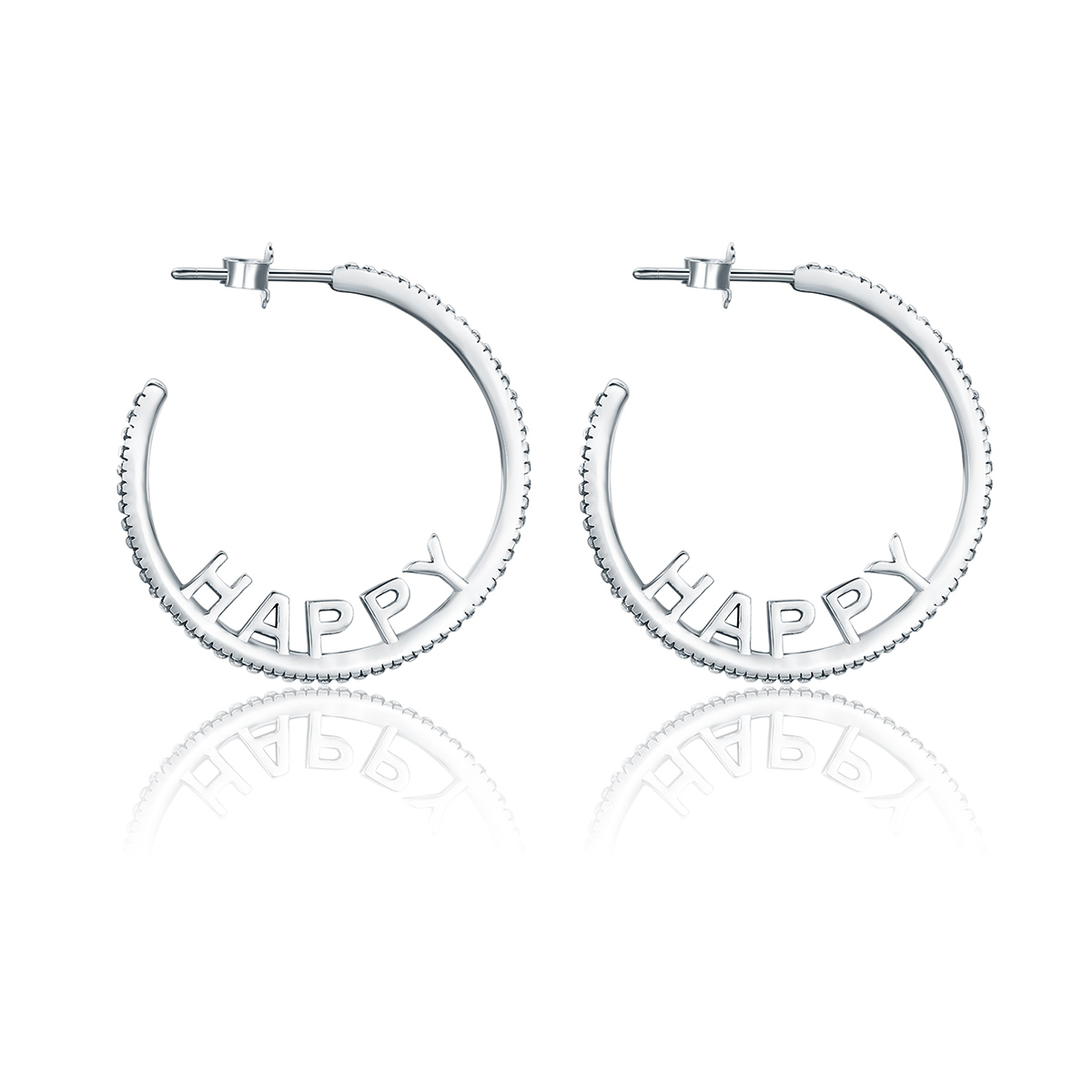 Pandora Style Gelukkige wensen Oorknopjes - VSE087 Pandora Style Gelukkige wensen Oorknopjes - VSE087