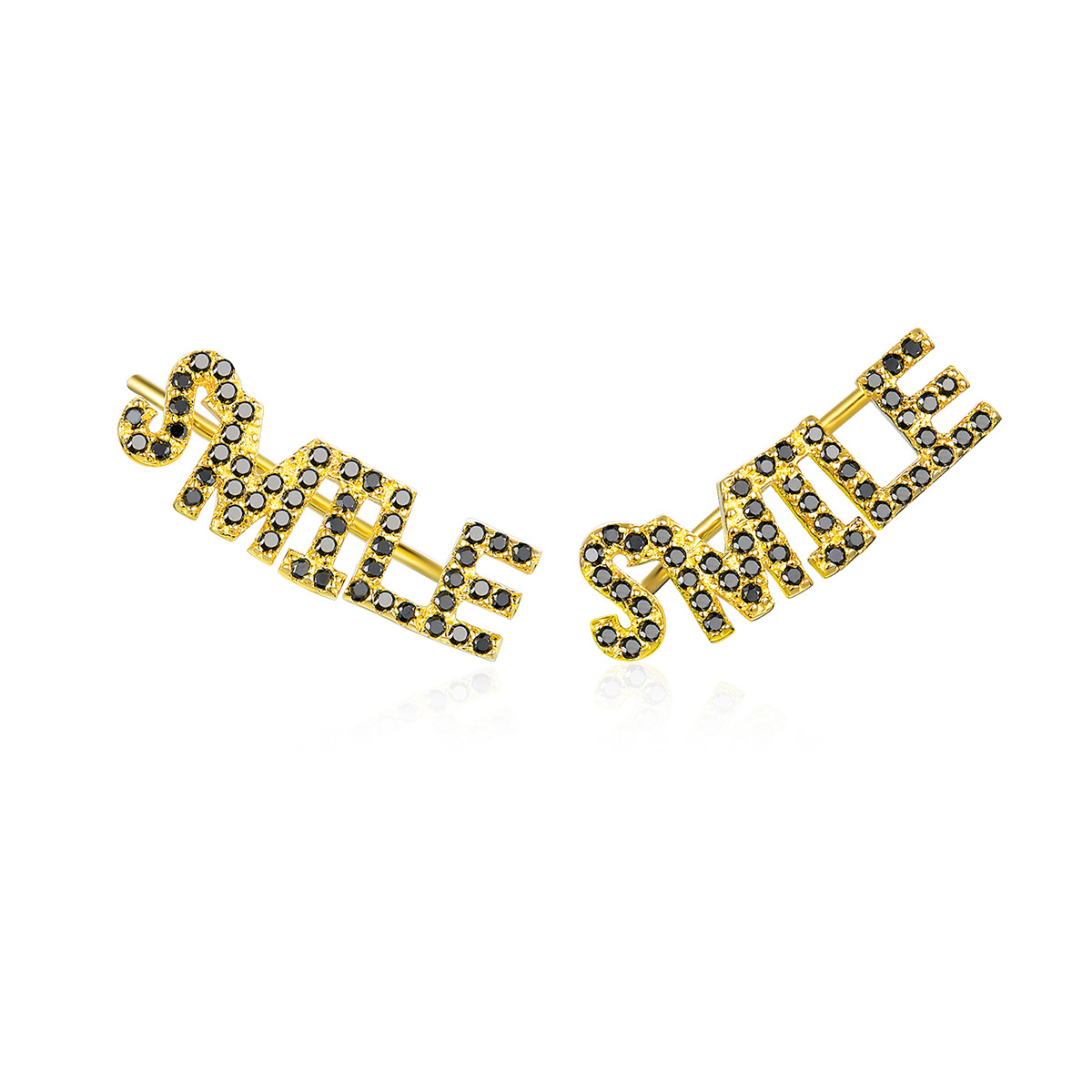 Pandora Style Glimlachen Oorknopjes - SCE764 Pandora Style Glimlachen Oorknopjes - SCE764