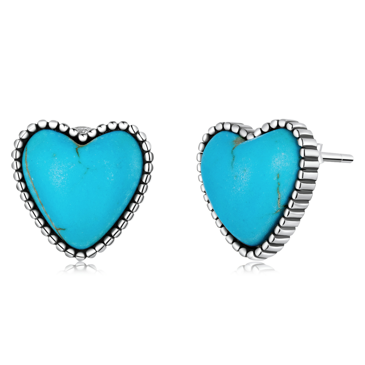 Pandora Style Hou van Turkoois Oorknopjes - BSE591 Pandora Style Hou van Turkoois Oorknopjes - BSE591