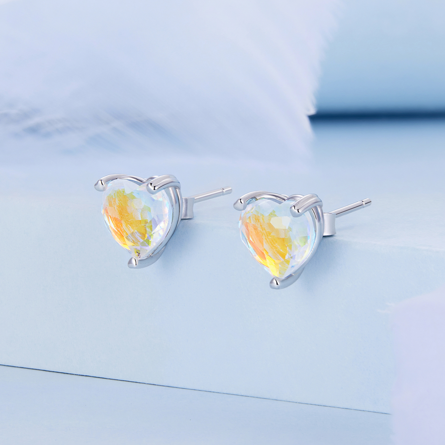 Pandora Style Liefde Symphony Glass Oorknopjes - BSE713
