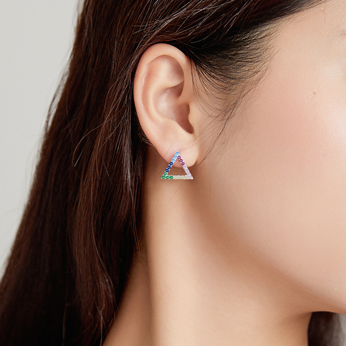 Pandora Style Meetkunde Oorknopjes - BSE482