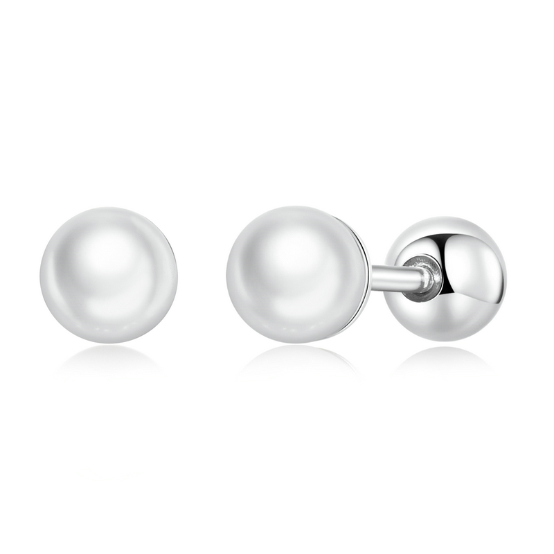 Pandora Style Parel Oorknopjes - BSE630-AL Pandora Style Parel Oorknopjes - BSE630-AL