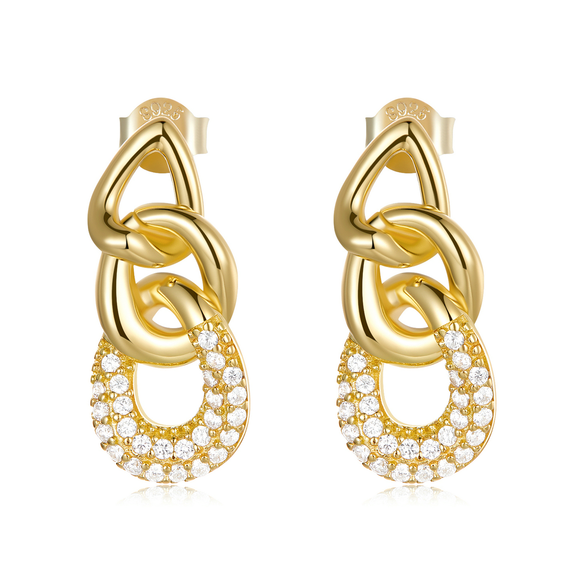 Pandora Style Persoonlijkheidsketen Oorknopjes - BSE545 Pandora Style Persoonlijkheidsketen Oorknopjes - BSE545
