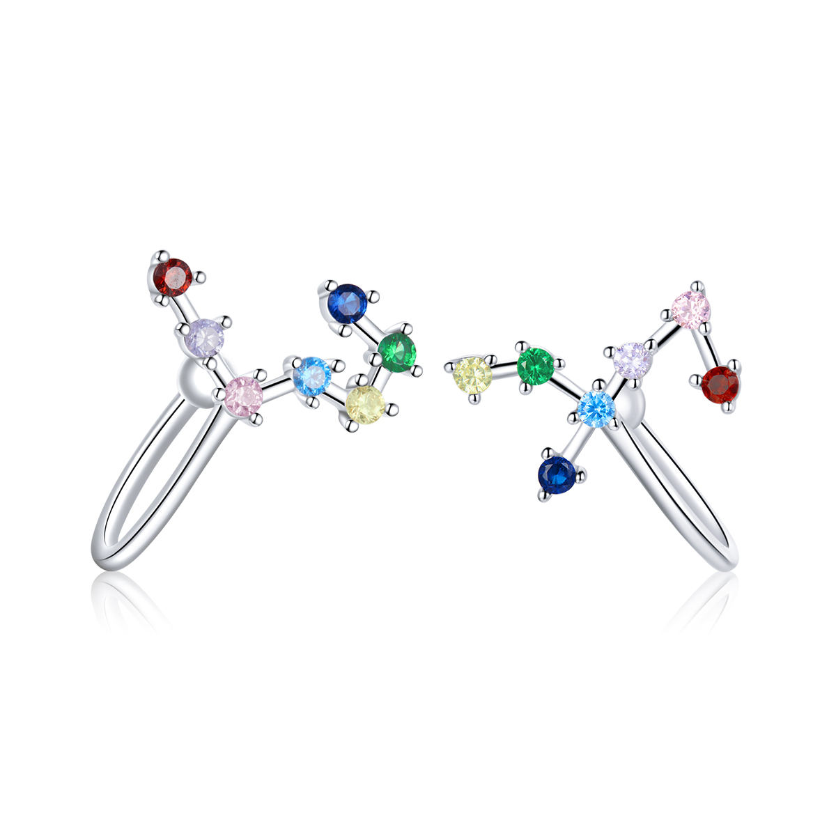 Pandora Style Star Track Oorknopjes - BSE457 Pandora Style Star Track Oorknopjes - BSE457