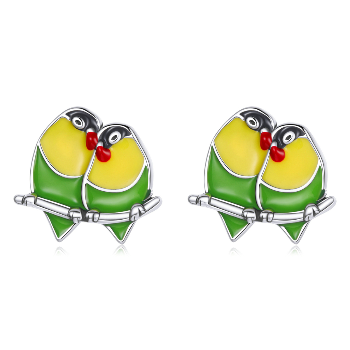 Pandora Style Twee Wielewaal Oorknopjes - SCE1278 Pandora Style Twee Wielewaal Oorknopjes - SCE1278