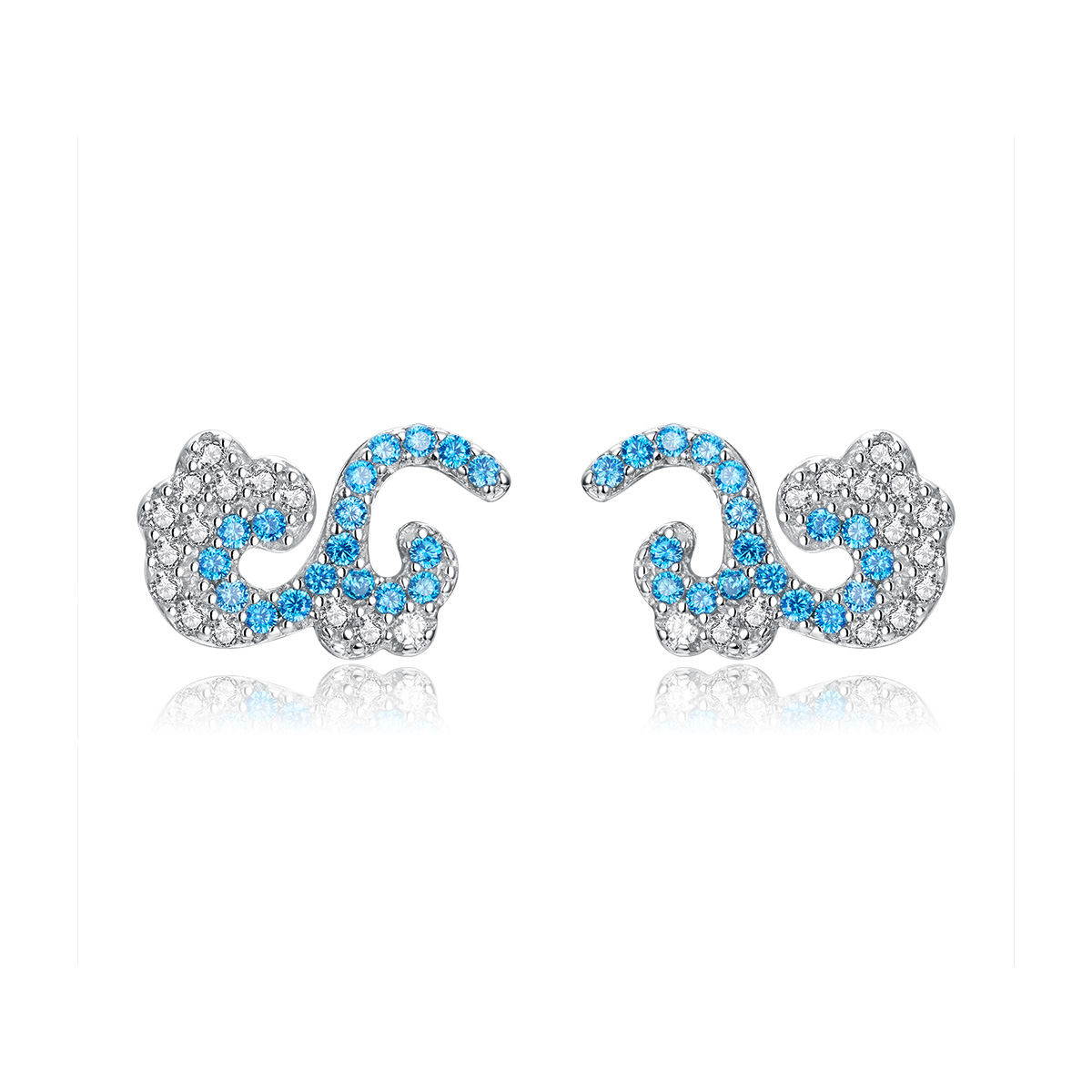 Pandora Style Zomer Spray Oorknopjes - BSE121 Pandora Style Zomer Spray Oorknopjes - BSE121