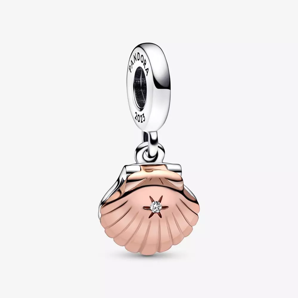 Pandora Club 2023 Zee Schelp & Behandelde Zoetwater Gekweekte Parel Bedel - 782449C01