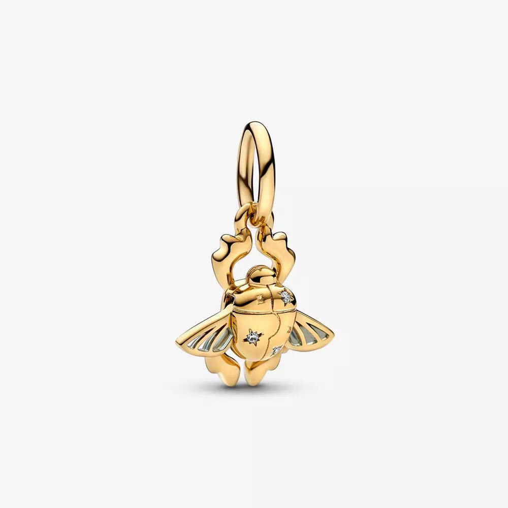 PANDORA Disney Aladdin Scarab Beetle Dangle Charm - 762345C01