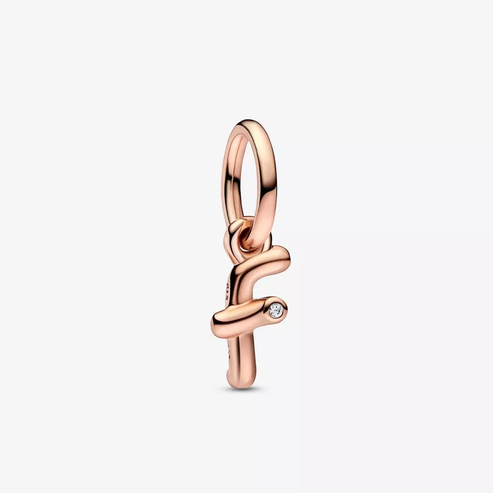 PANDORA Letter F Script Alphabet Dangle Charm - 782532C01