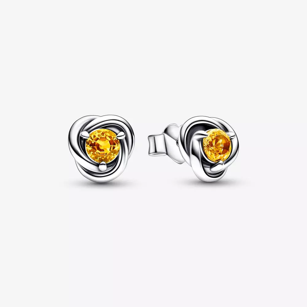 PANDORA November Honing Eeuwigheidskring Stud Oorbellen - 292334C04