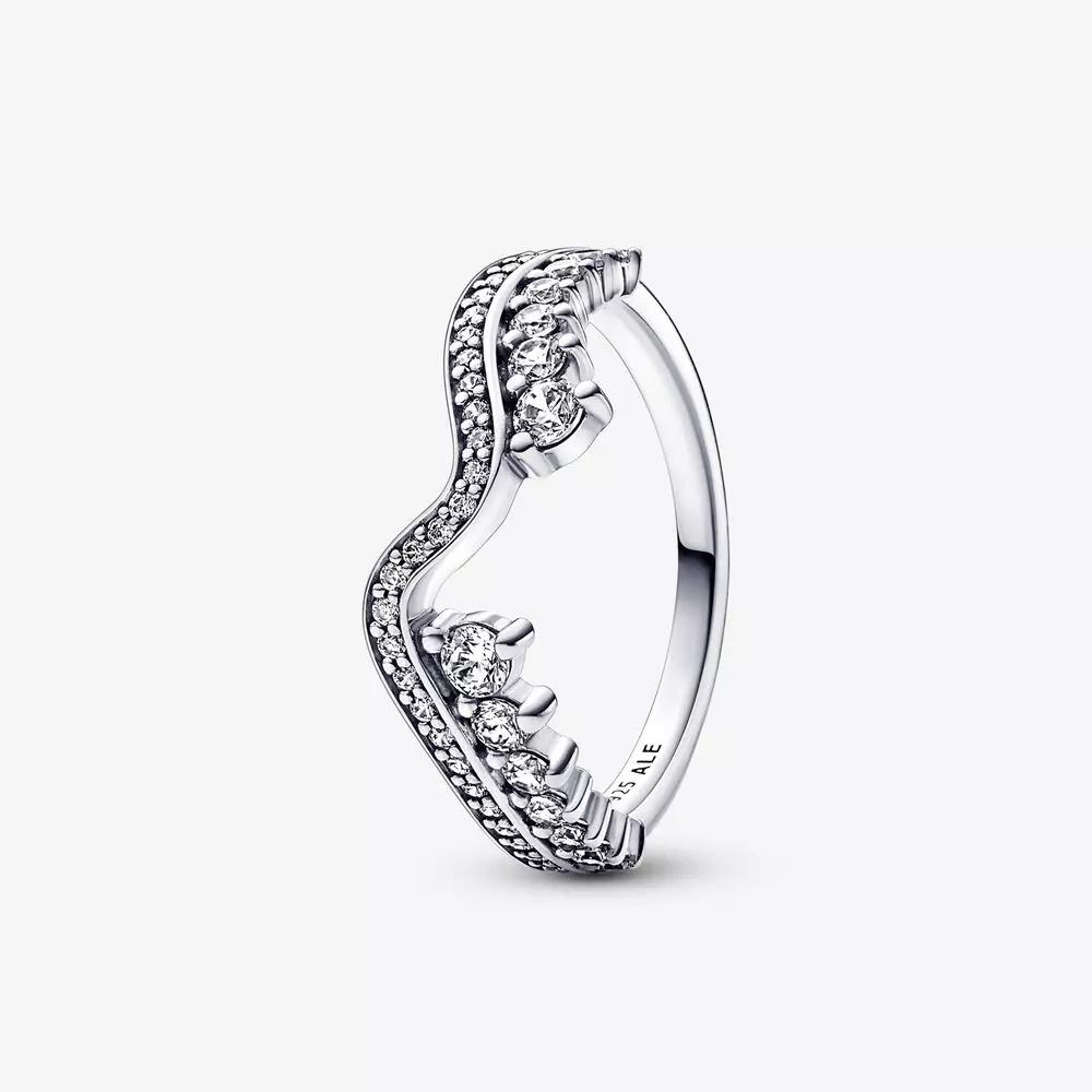 PANDORA Schitterende Asymmetrische Golf Ring - 192543C01