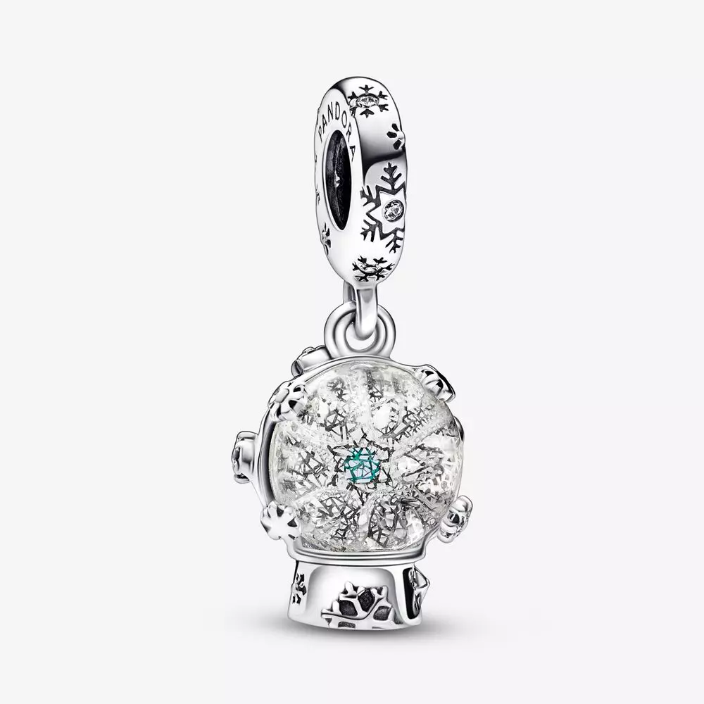 PANDORA Sneeuwvlok Sneeuwbol Hanger Bedel - 792369C01