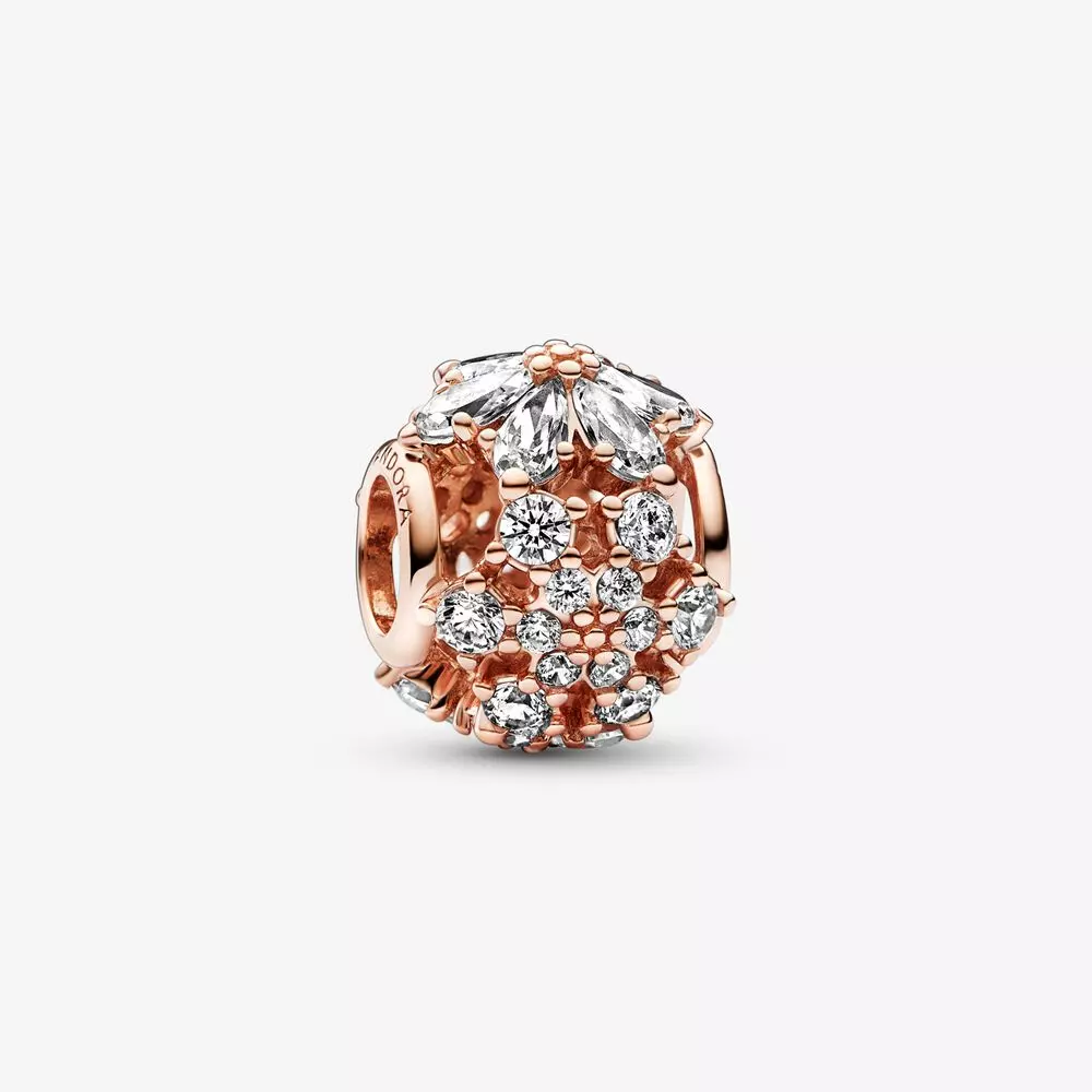 PANDORA Sprankelend Herbarium Cluster Ronde Bedel - 782383C01