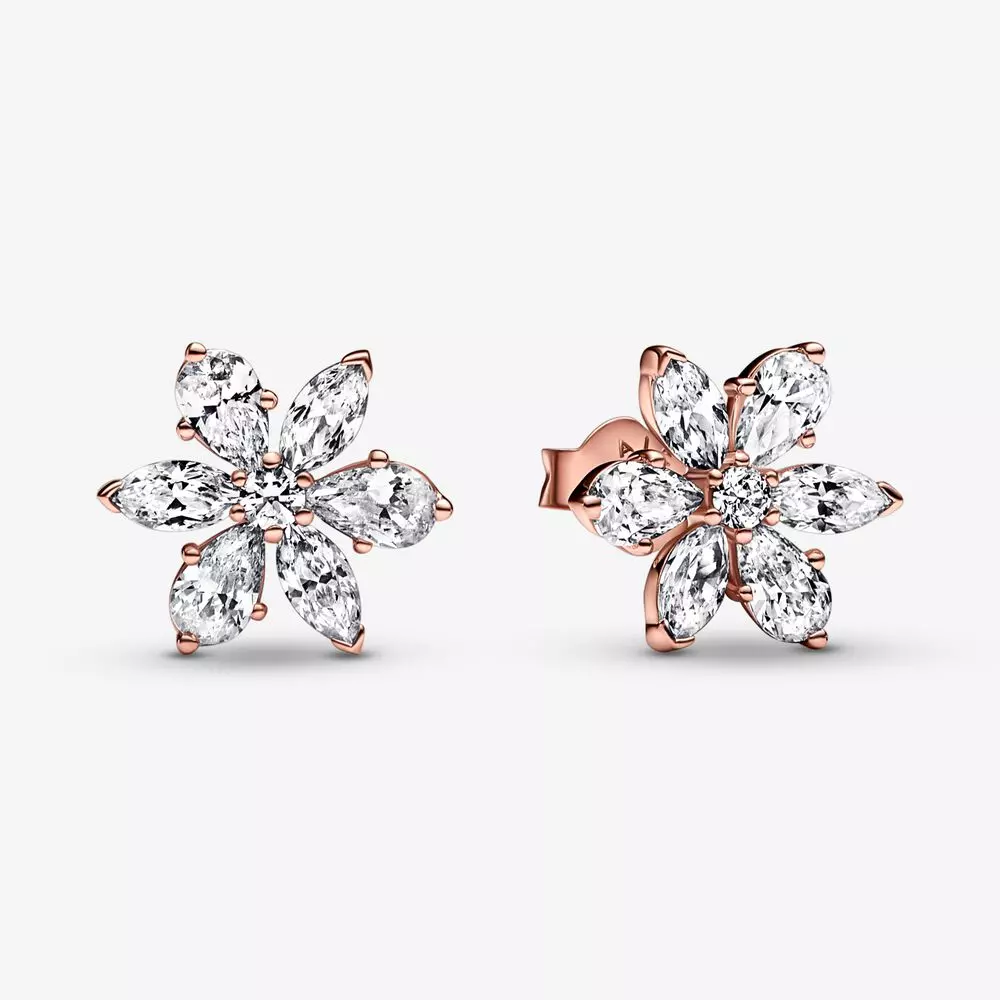 PANDORA Sprankelende Herbarium Cluster Oorknopjes - 282407C01