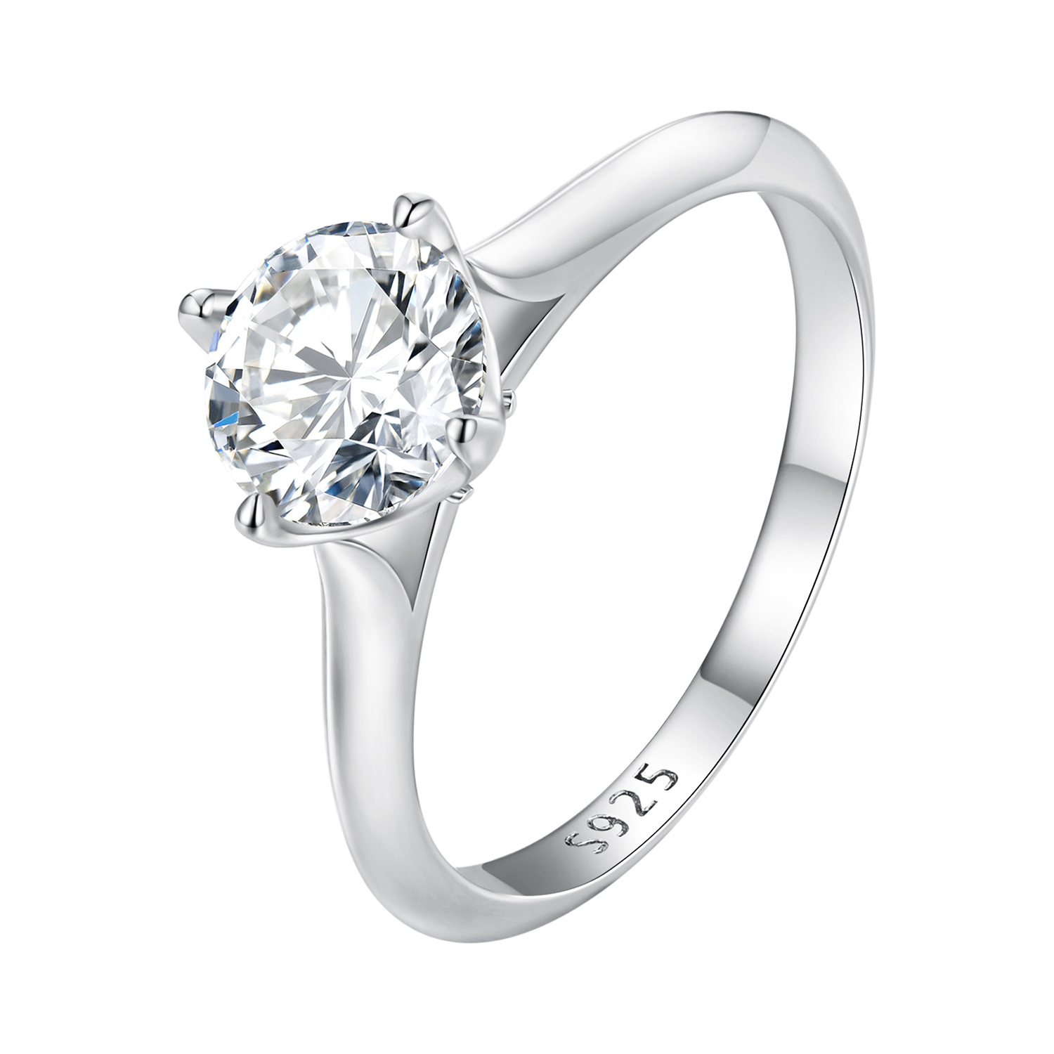 Pandora Stijl 1 Karaat Moissanite Verlovingsring - MSR033 Pandora Stijl 1 Karaat Moissanite Verlovingsring - MSR033
