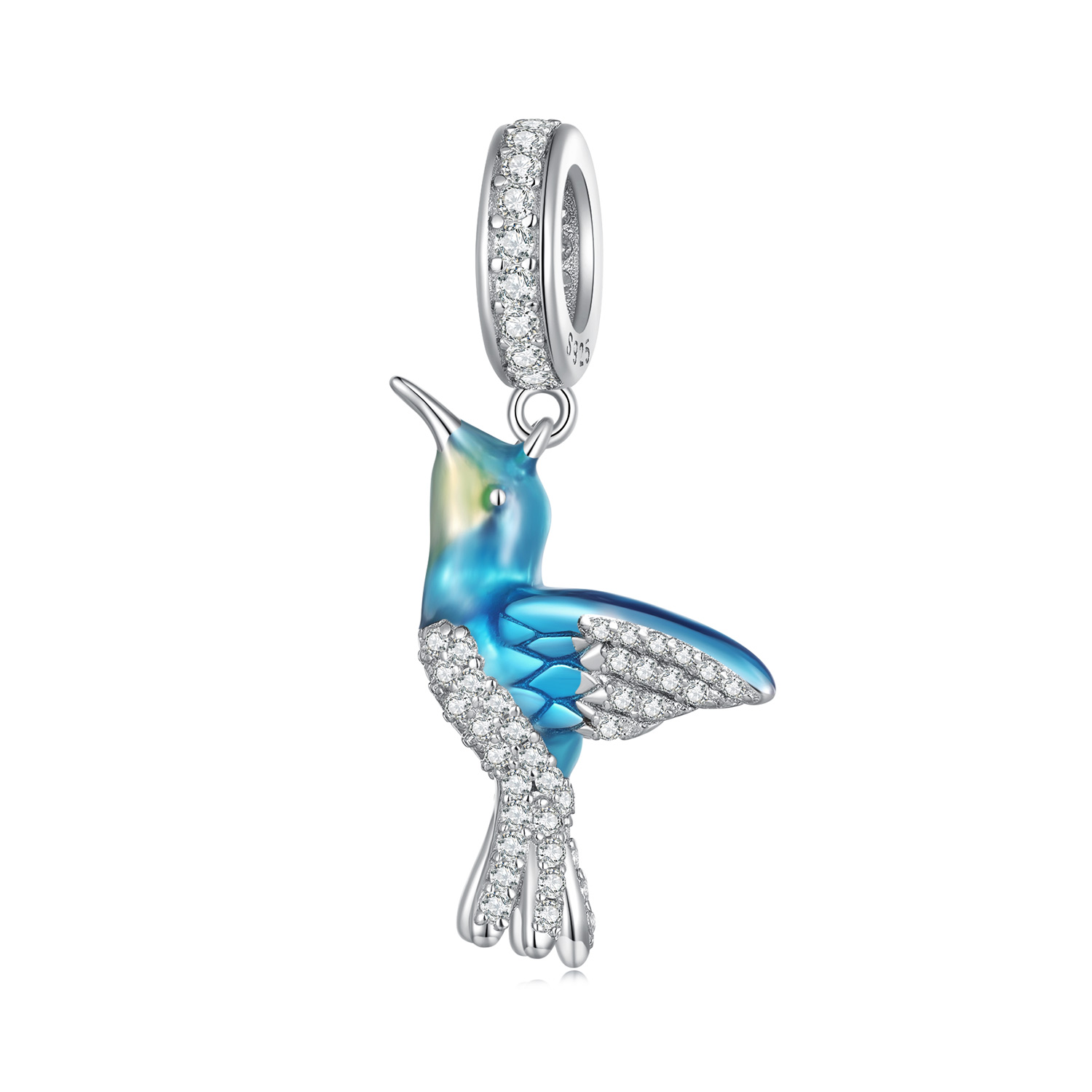 Pandora Stijl Delicate IJsvogel Hanger Bedel - BSC858 Pandora Stijl Delicate IJsvogel Hanger Bedel - BSC858