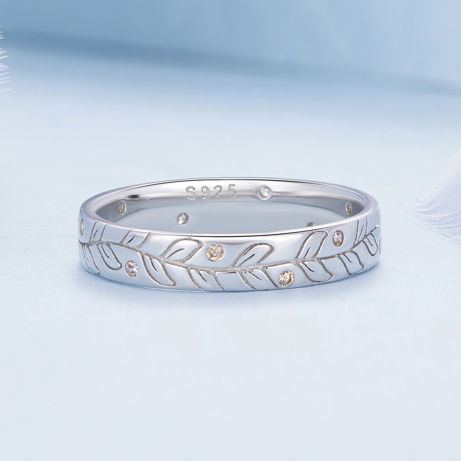 Pandora Stijl Eenvoudige Zoete Herfstbladeren Ring - BSR444
