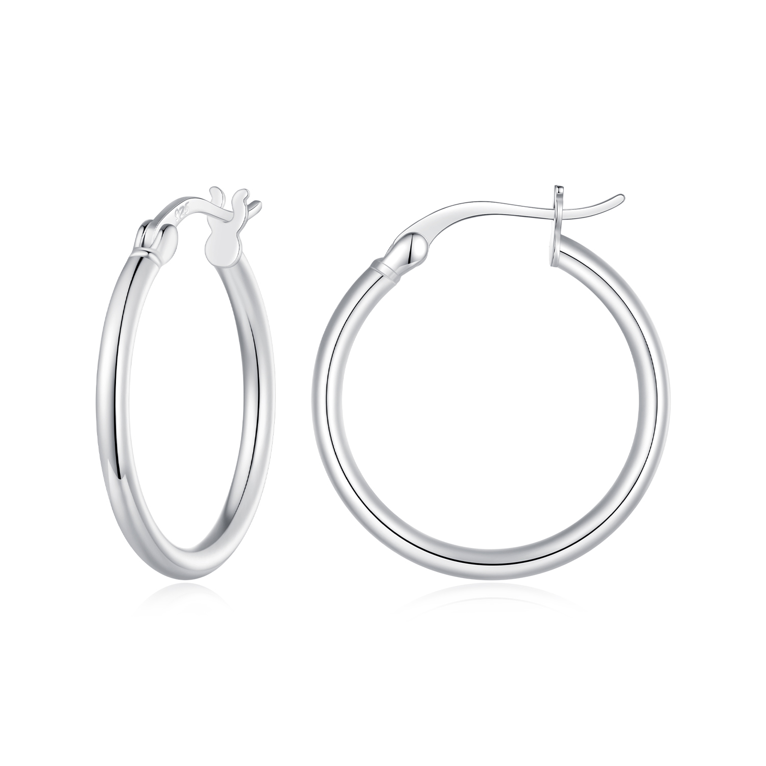 Pandora Stijl Grote Cirkel Hoepel Oorbellen - SCE1608-L Pandora Stijl Grote Cirkel Hoepel Oorbellen - SCE1608-L