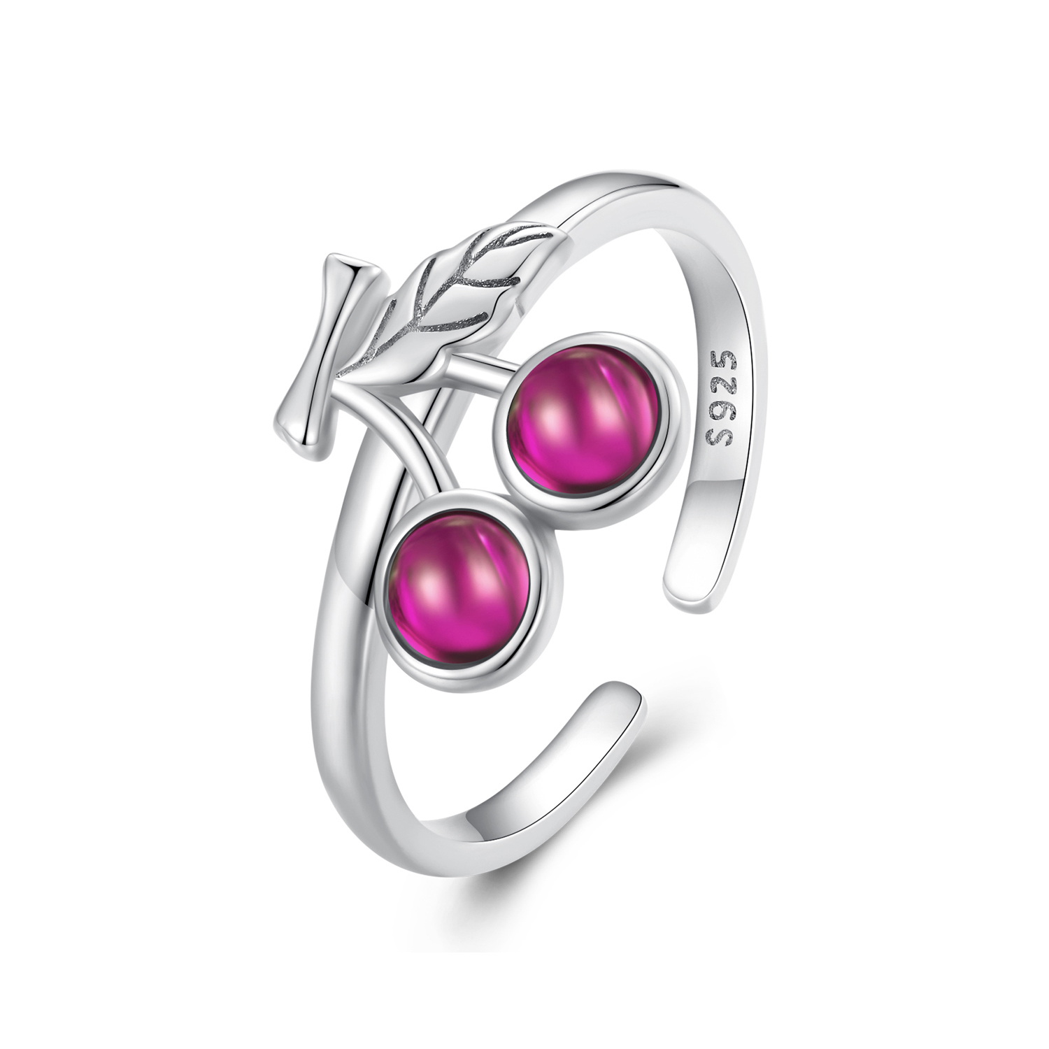 Pandora Stijl Kersen Open Ring - SCR936 Pandora Stijl Kersen Open Ring - SCR936