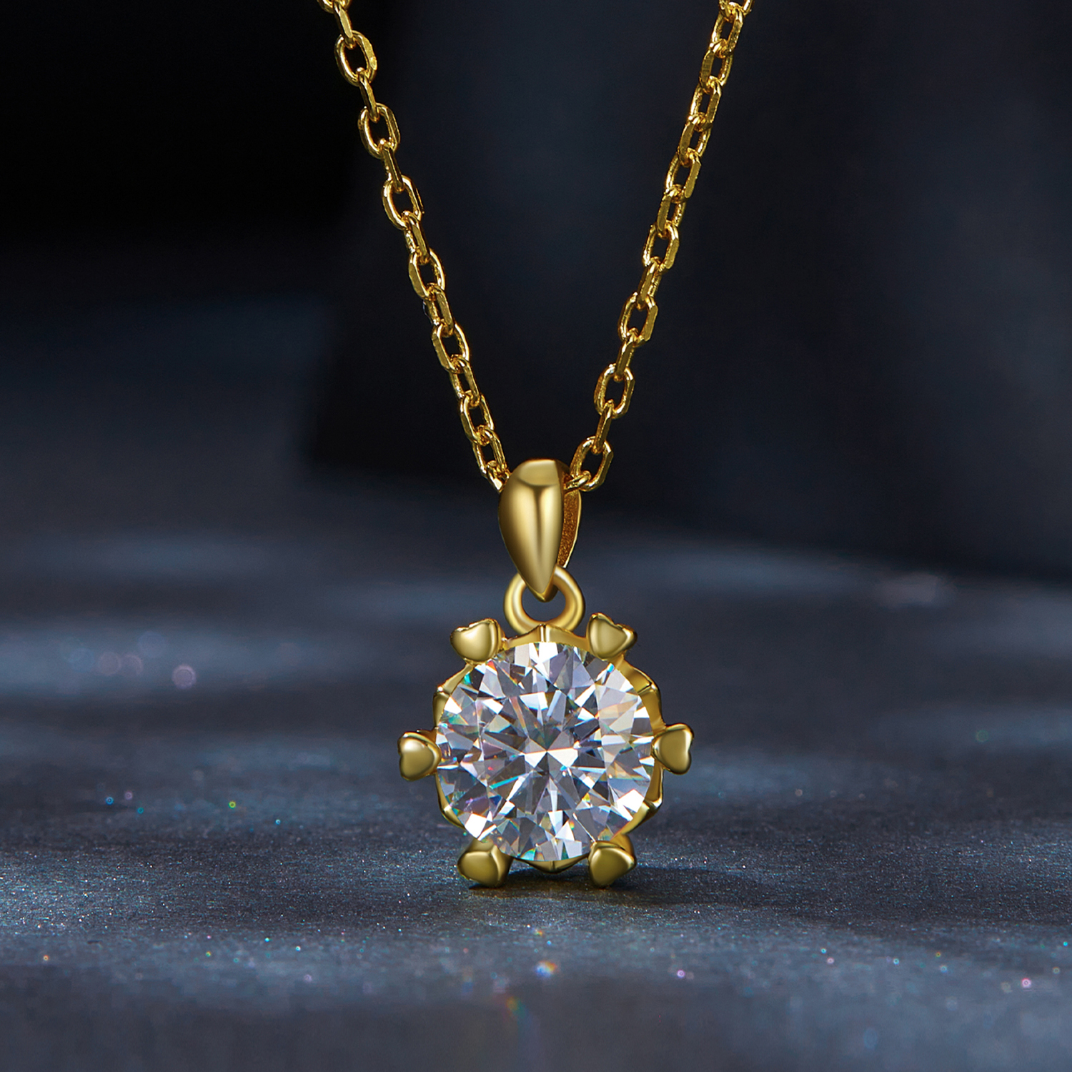 Pandora Stijl Ketting met Luxe Moissanite - MSN006-B