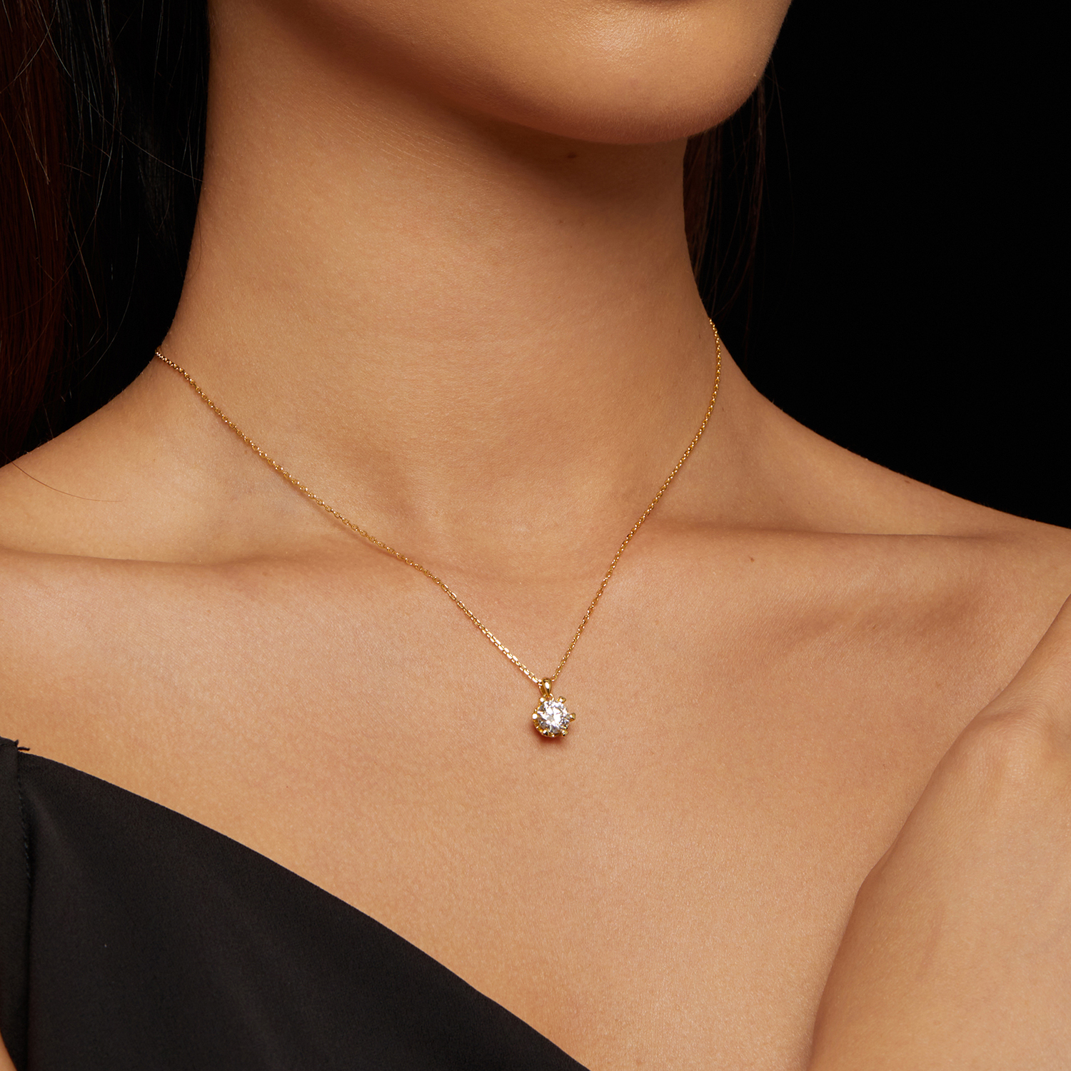 Pandora Stijl Ketting met Luxe Moissanite - MSN006-B