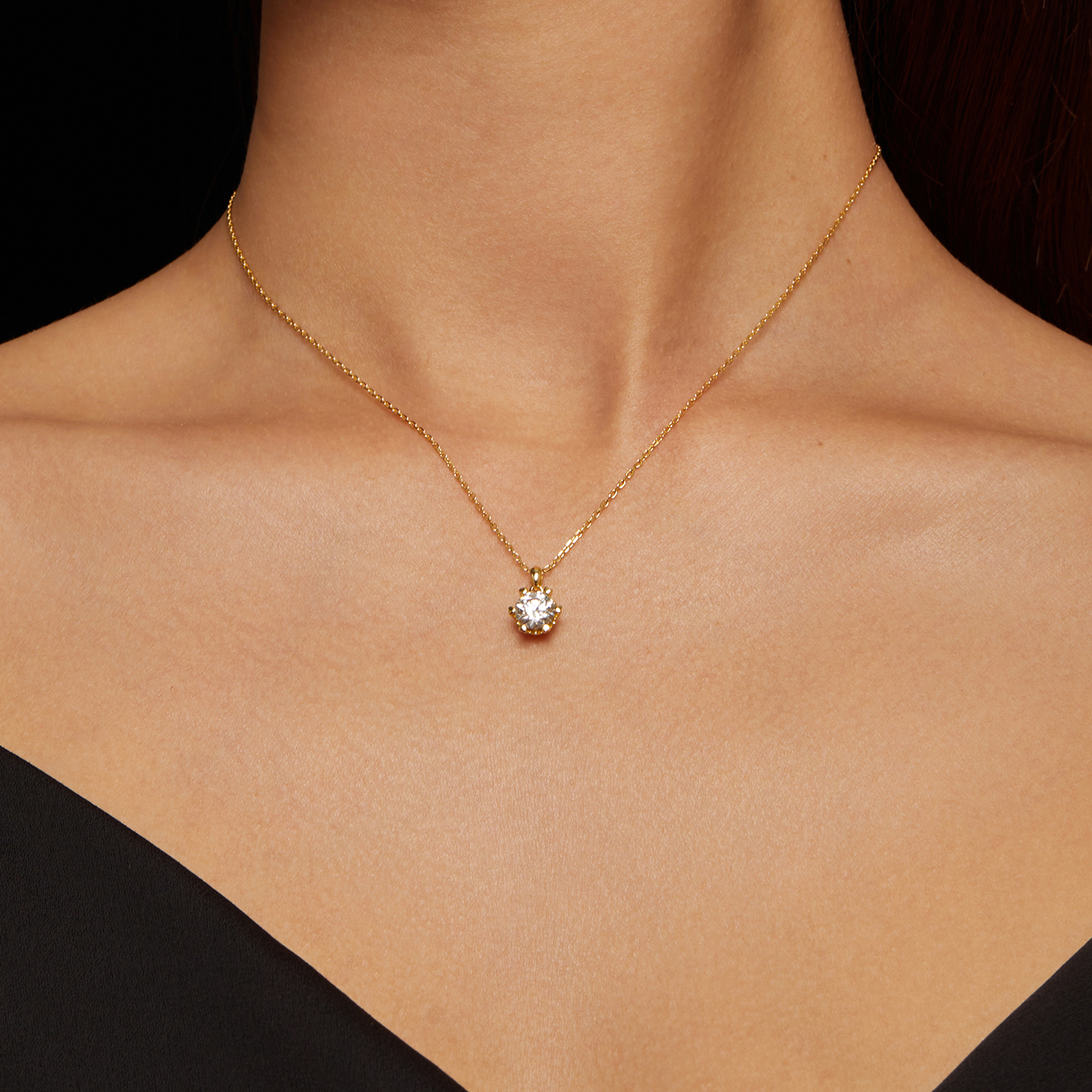 Pandora Stijl Ketting met Luxe Moissanite - MSN006-B