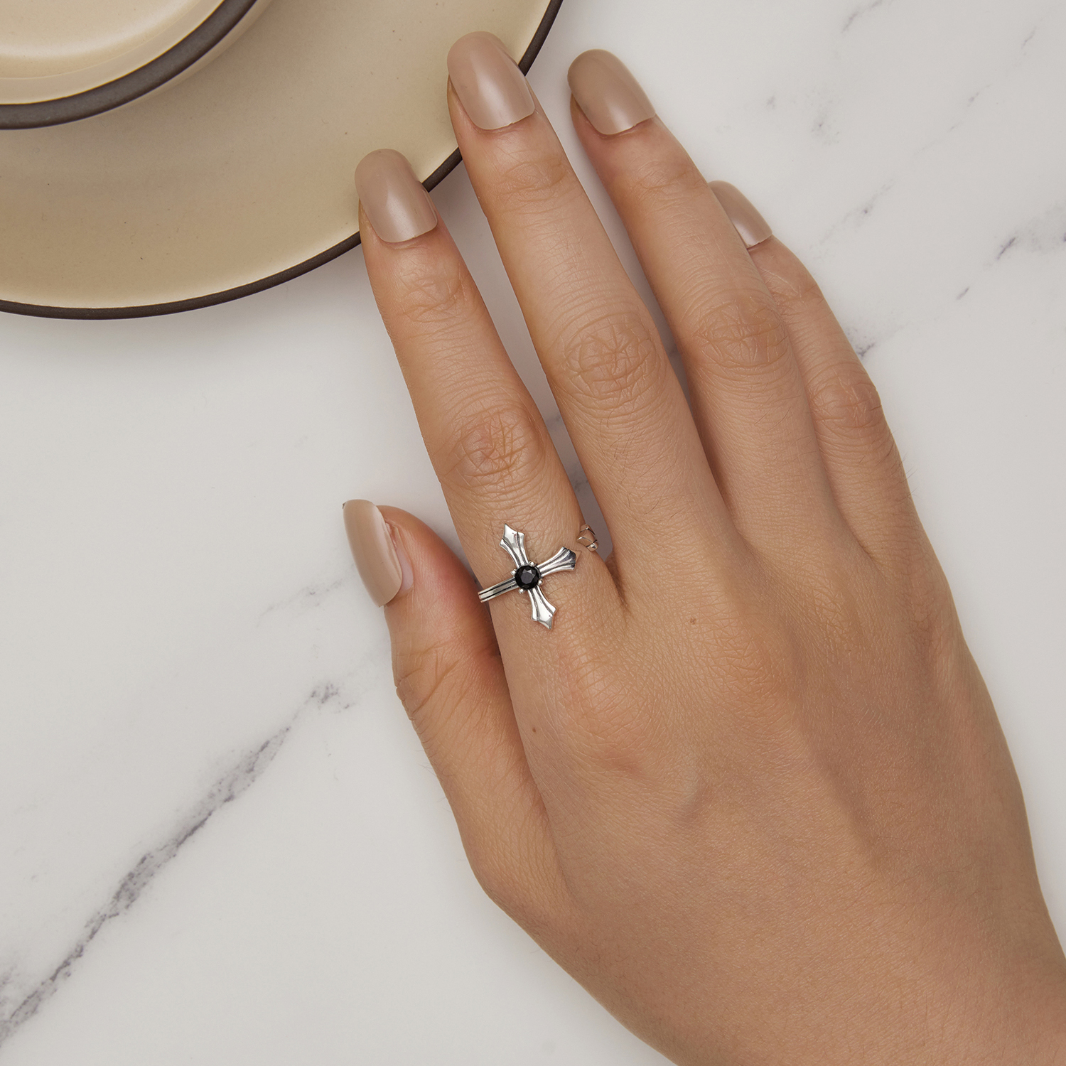Pandora Stijl Kruis Open Ring - SCR939