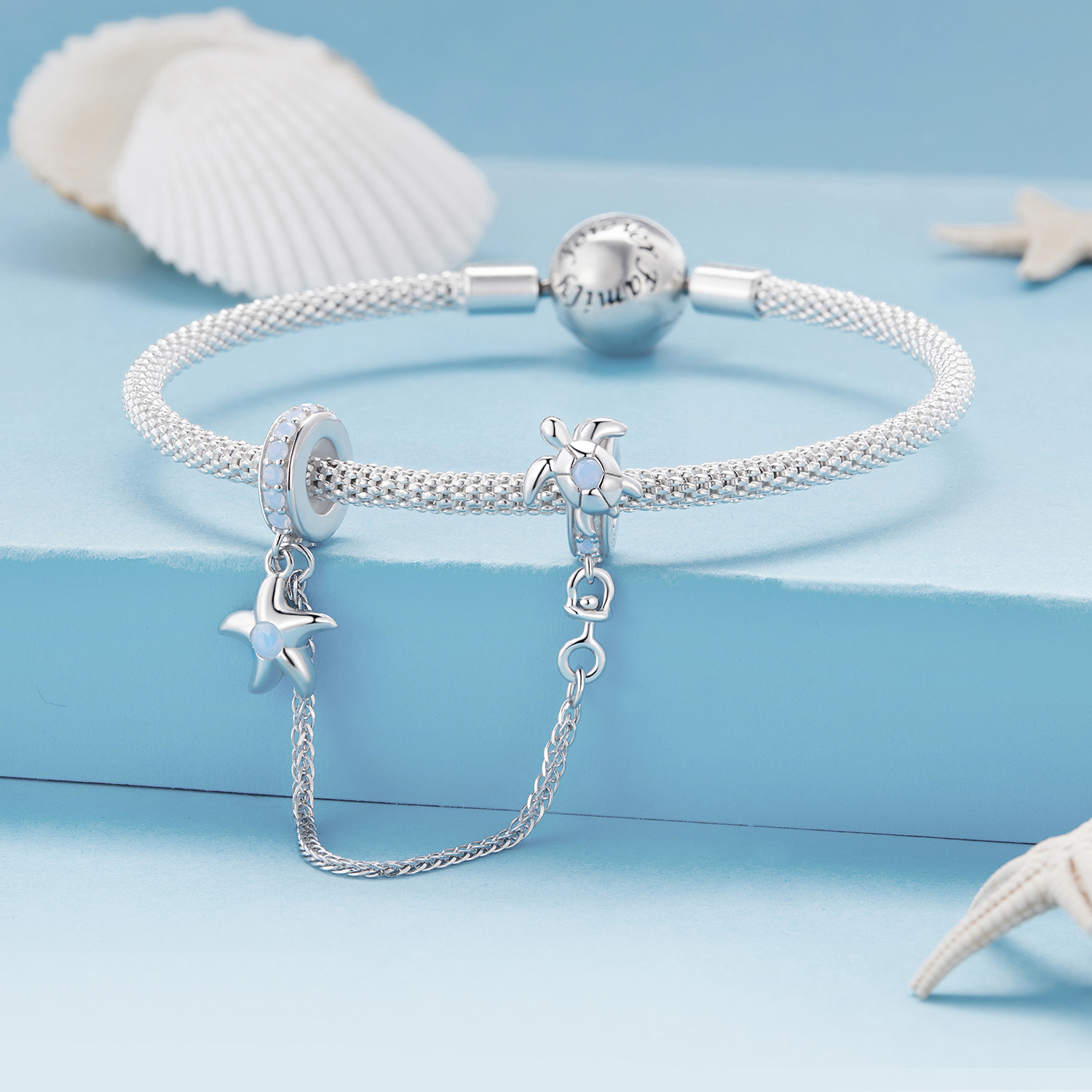 Pandora Stijl Onderwater Wereld Veiligheidsketting - BSC870