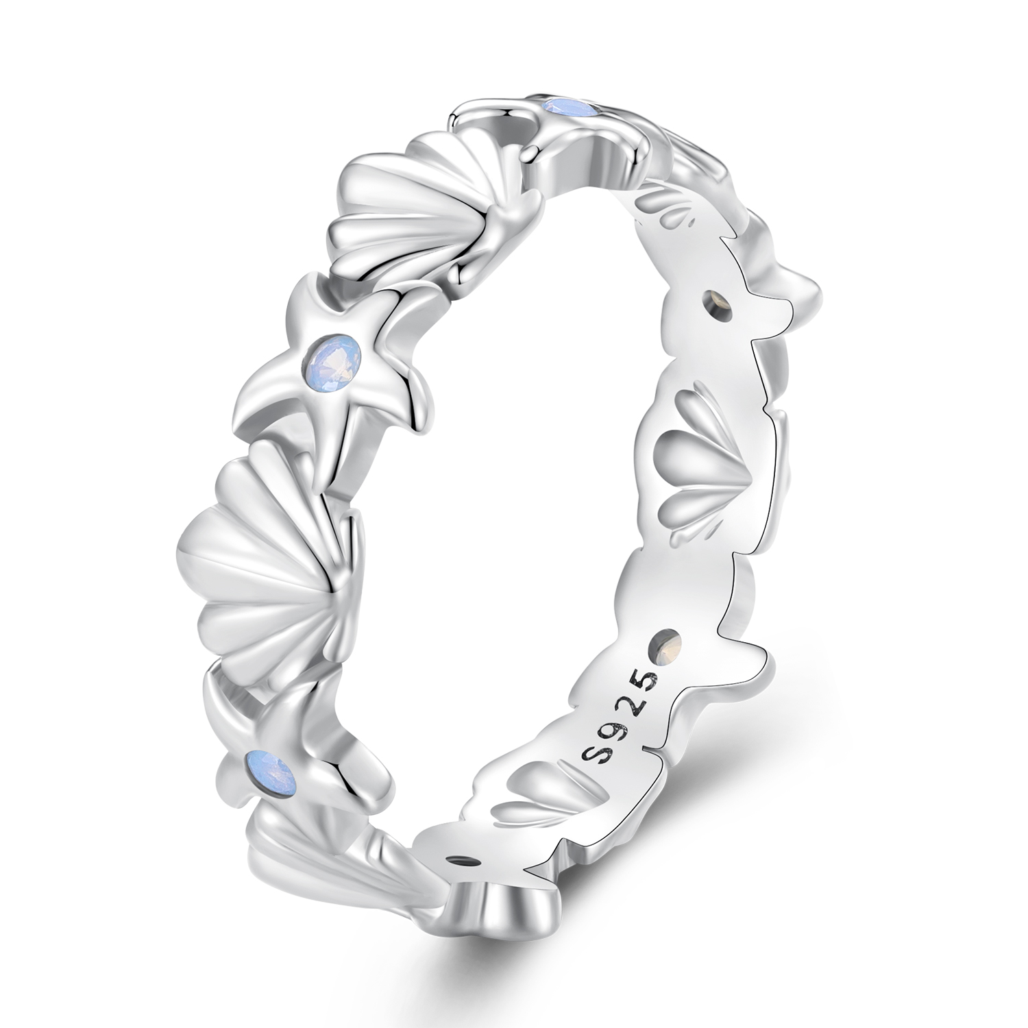 Pandora Stijl Zeester Schelp Ring - BSR430 Pandora Stijl Zeester Schelp Ring - BSR430