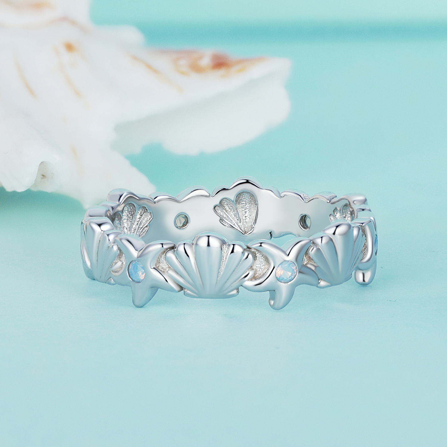 Pandora Stijl Zeester Schelp Ring - BSR430
