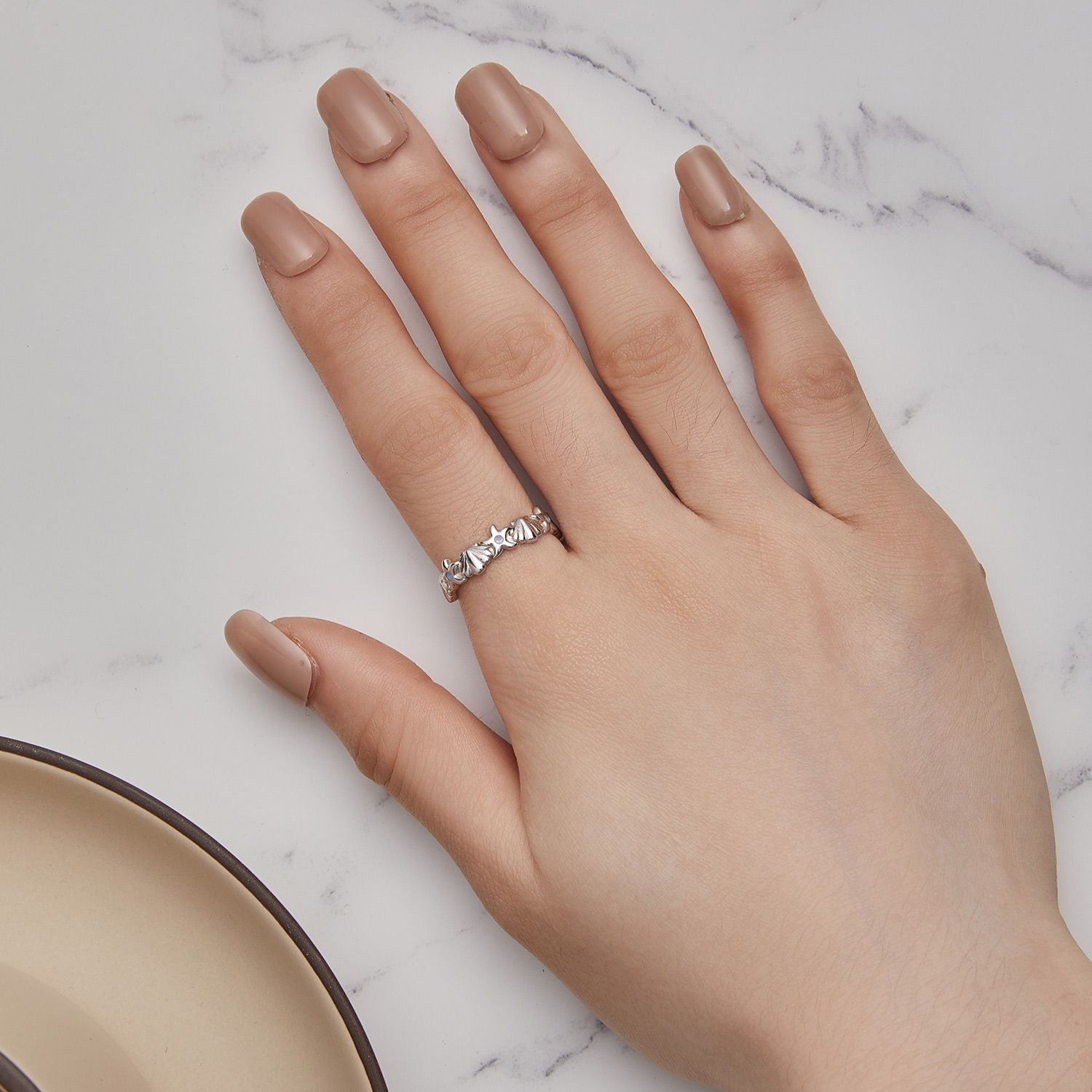 Pandora Stijl Zeester Schelp Ring - BSR430