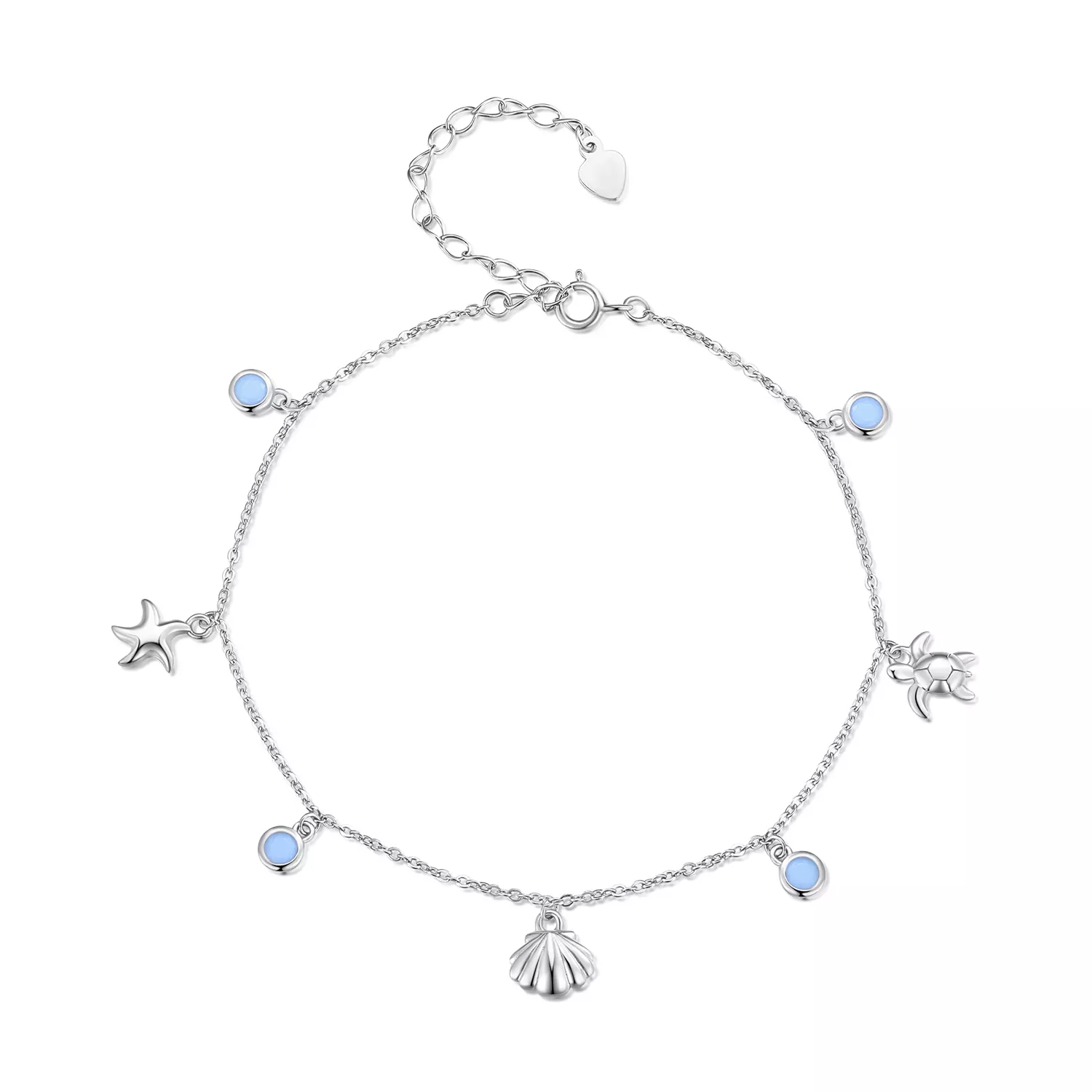 Pandora Stijl Zomer Ocean enkelbandje - BST006