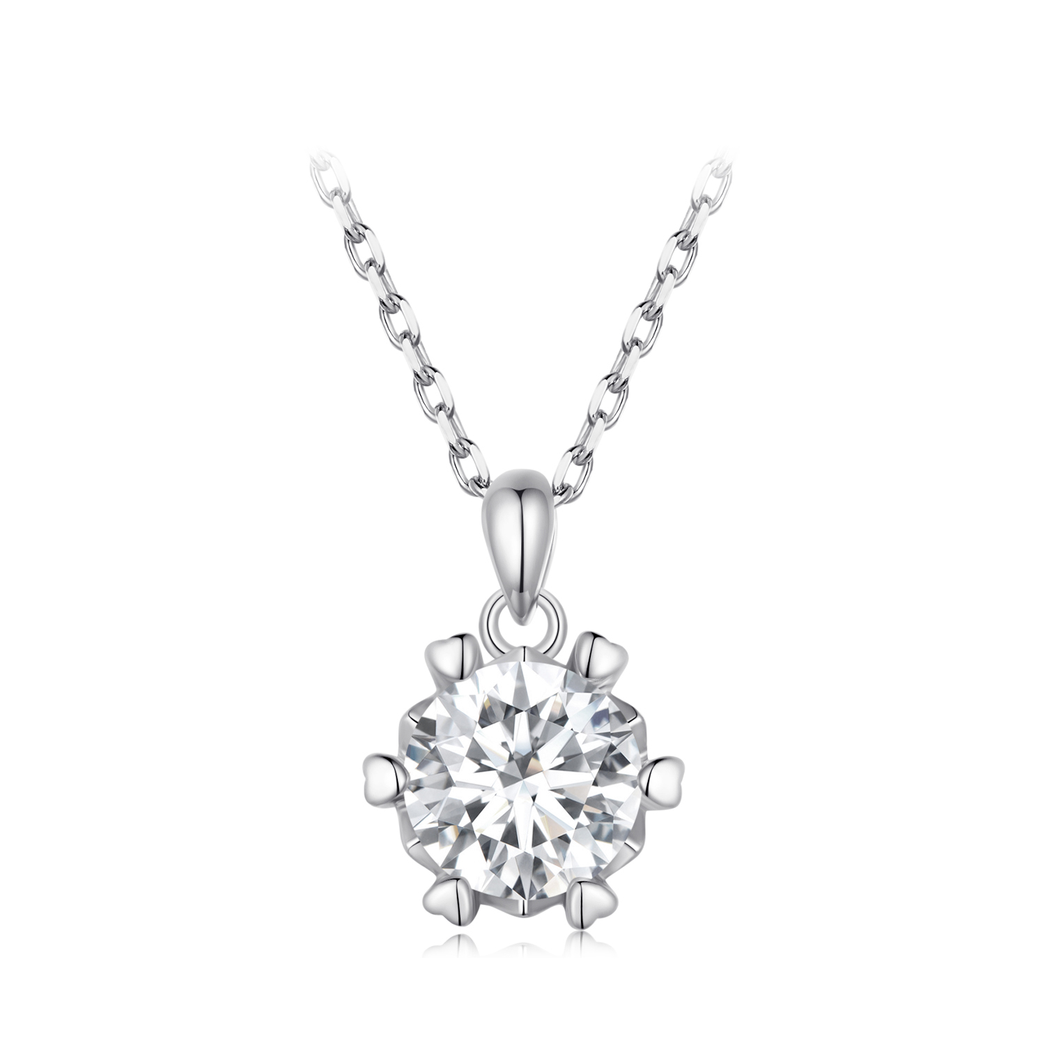 Pandora-stijl halsketting met luxe Moissanite - MSN006-A Pandora-stijl halsketting met luxe Moissanite - MSN006-A
